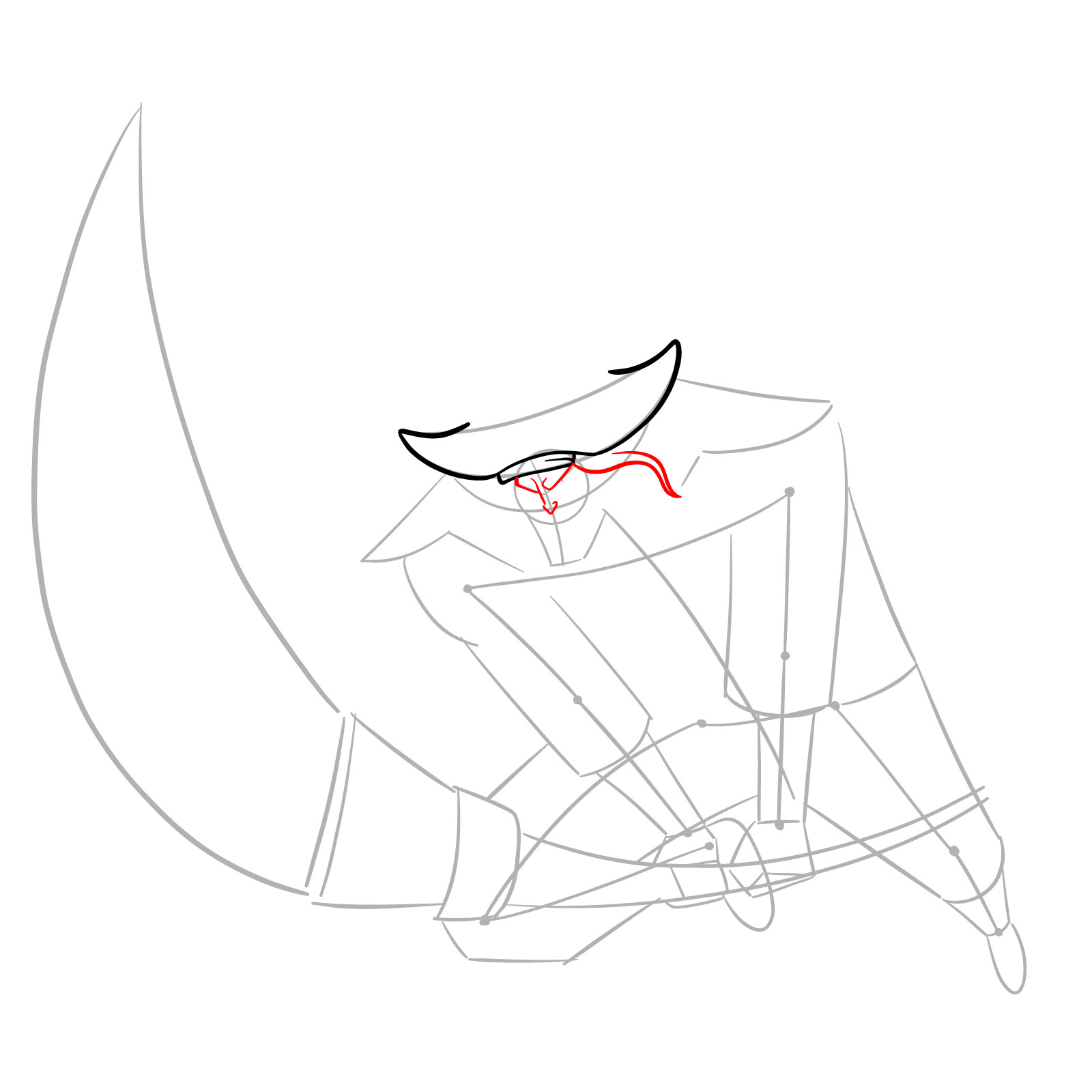How to Draw Edward Newgate from One Piece - step 05