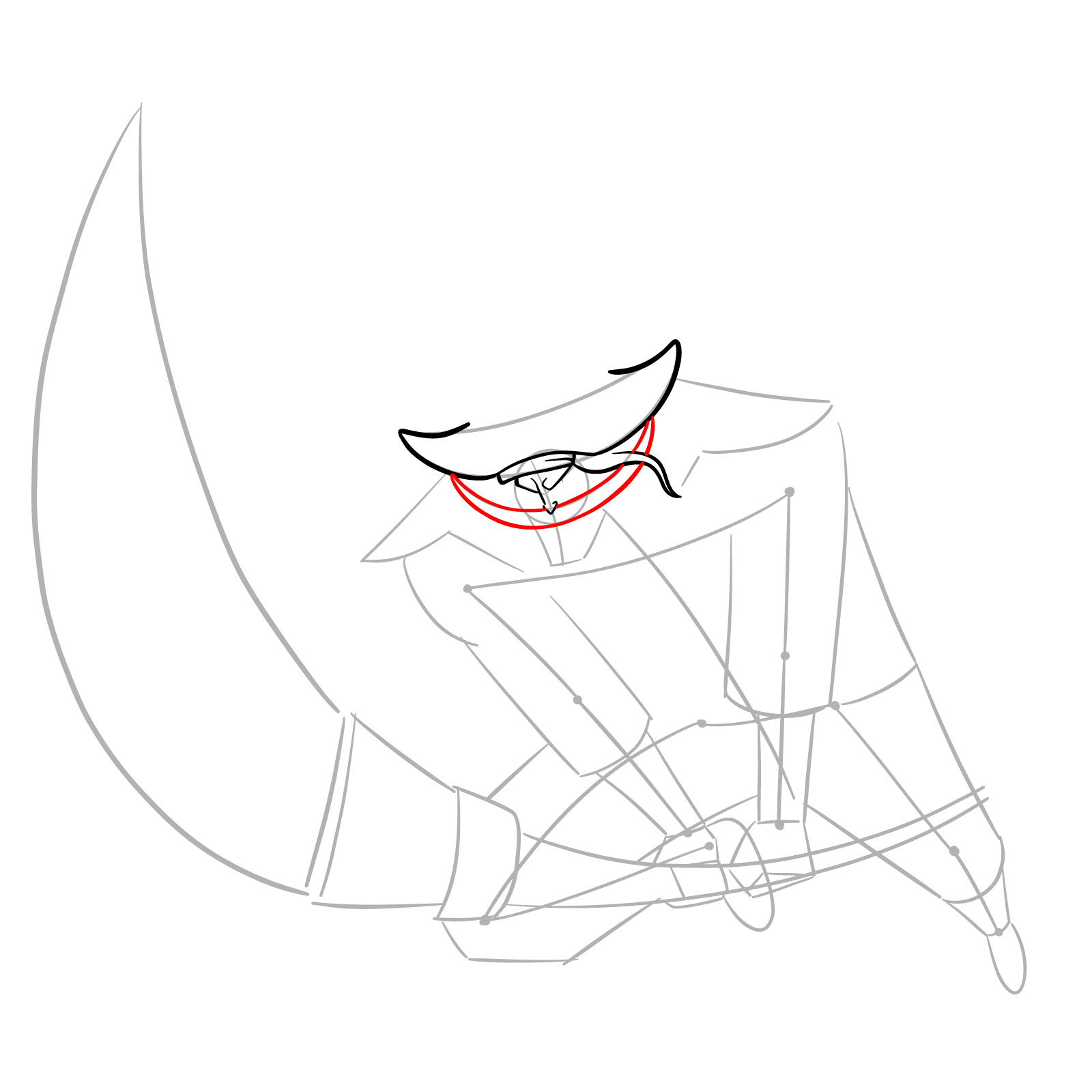 How to Draw Edward Newgate from One Piece - step 06