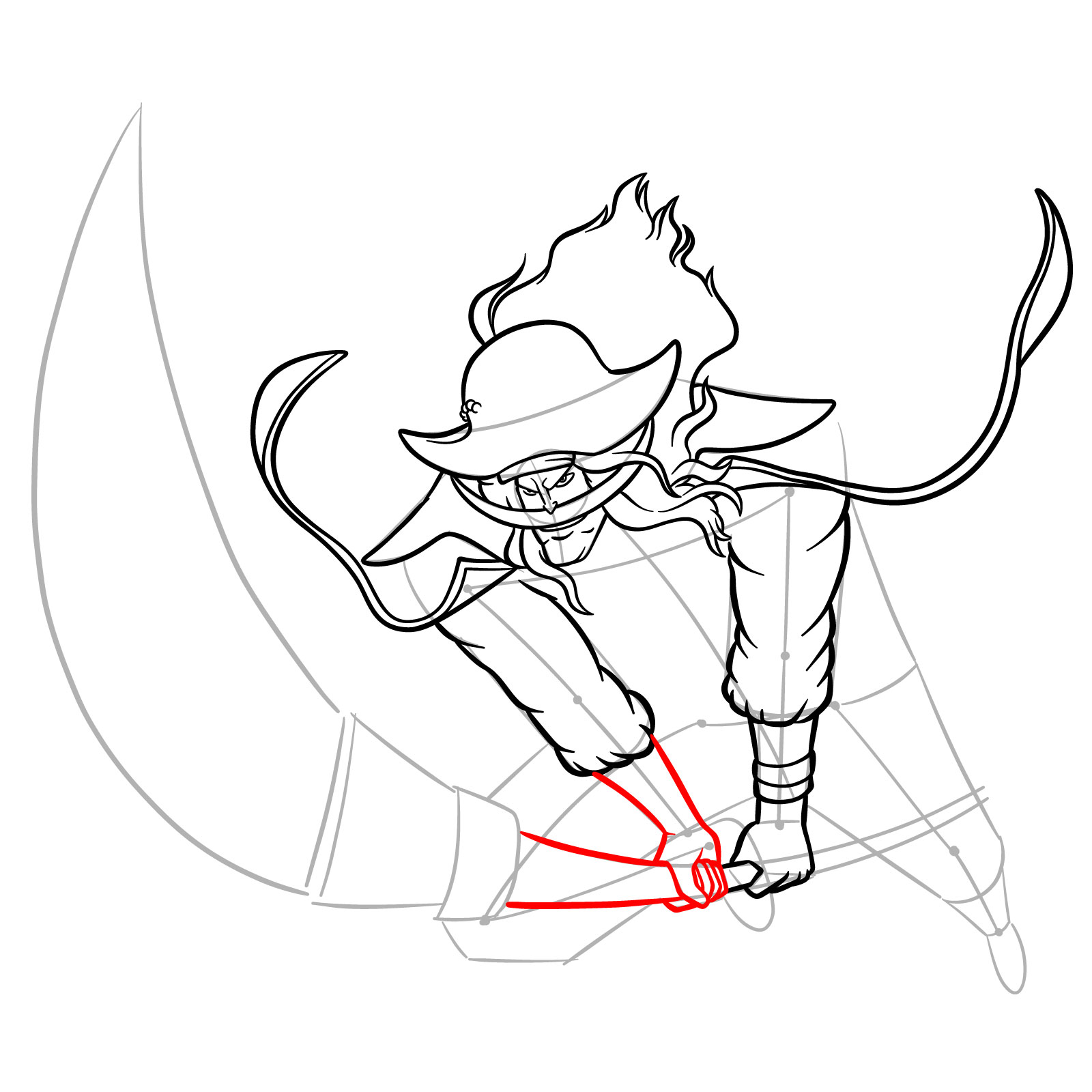 How to Draw Edward Newgate from One Piece - step 14