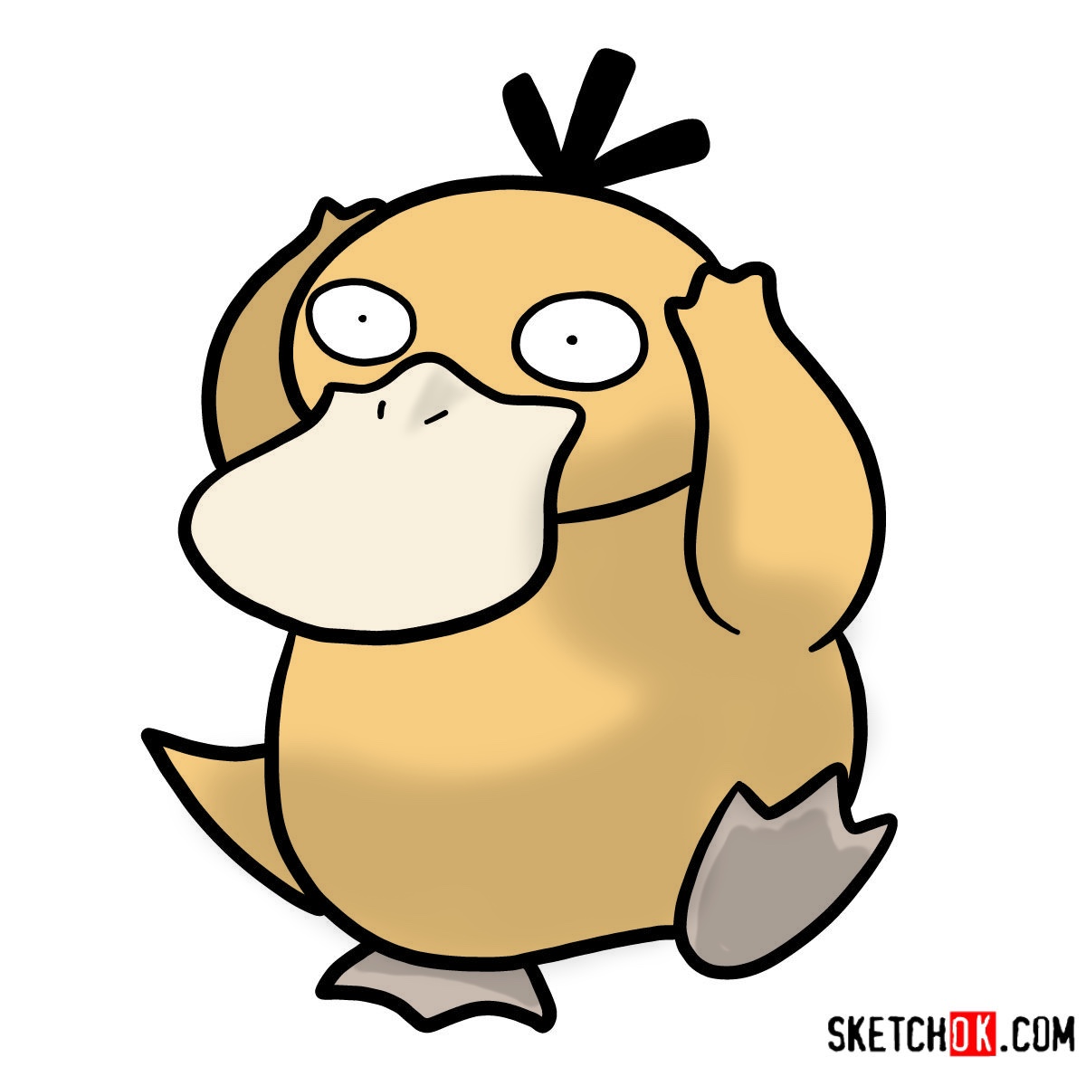 How to draw Psyduck | Pokemon