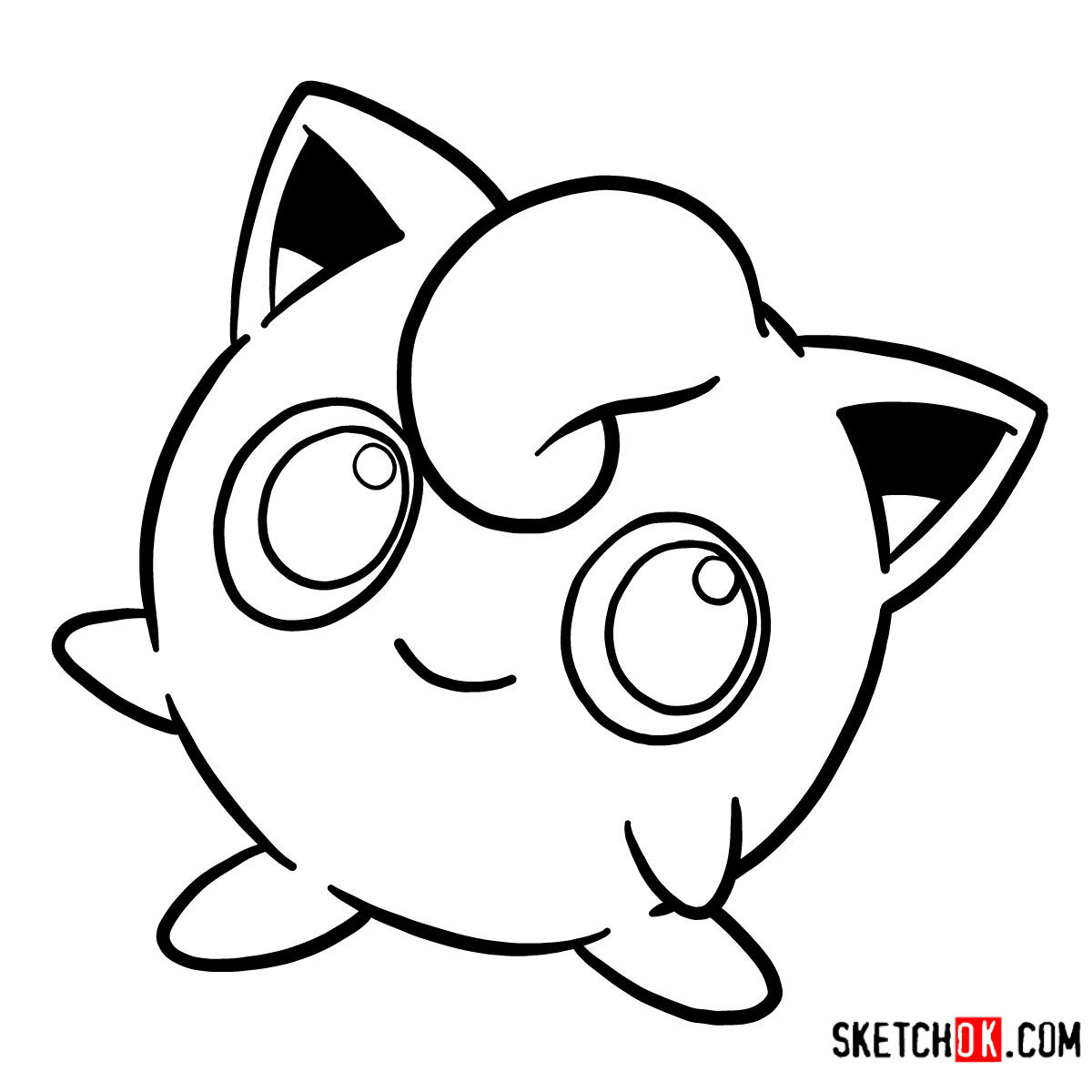 How To Draw Jigglypuff From Pokemon