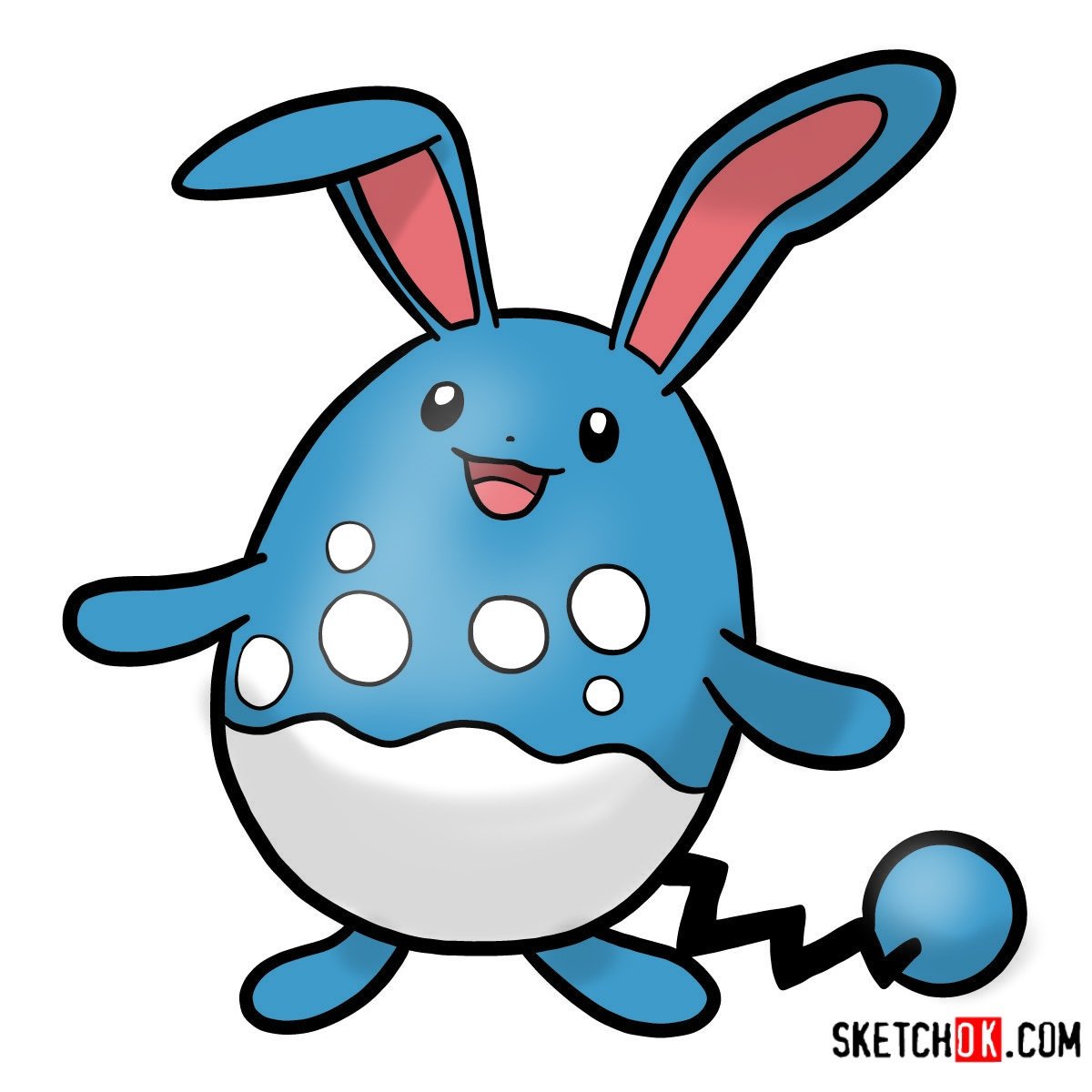 How to draw Azumarill | Pokemon