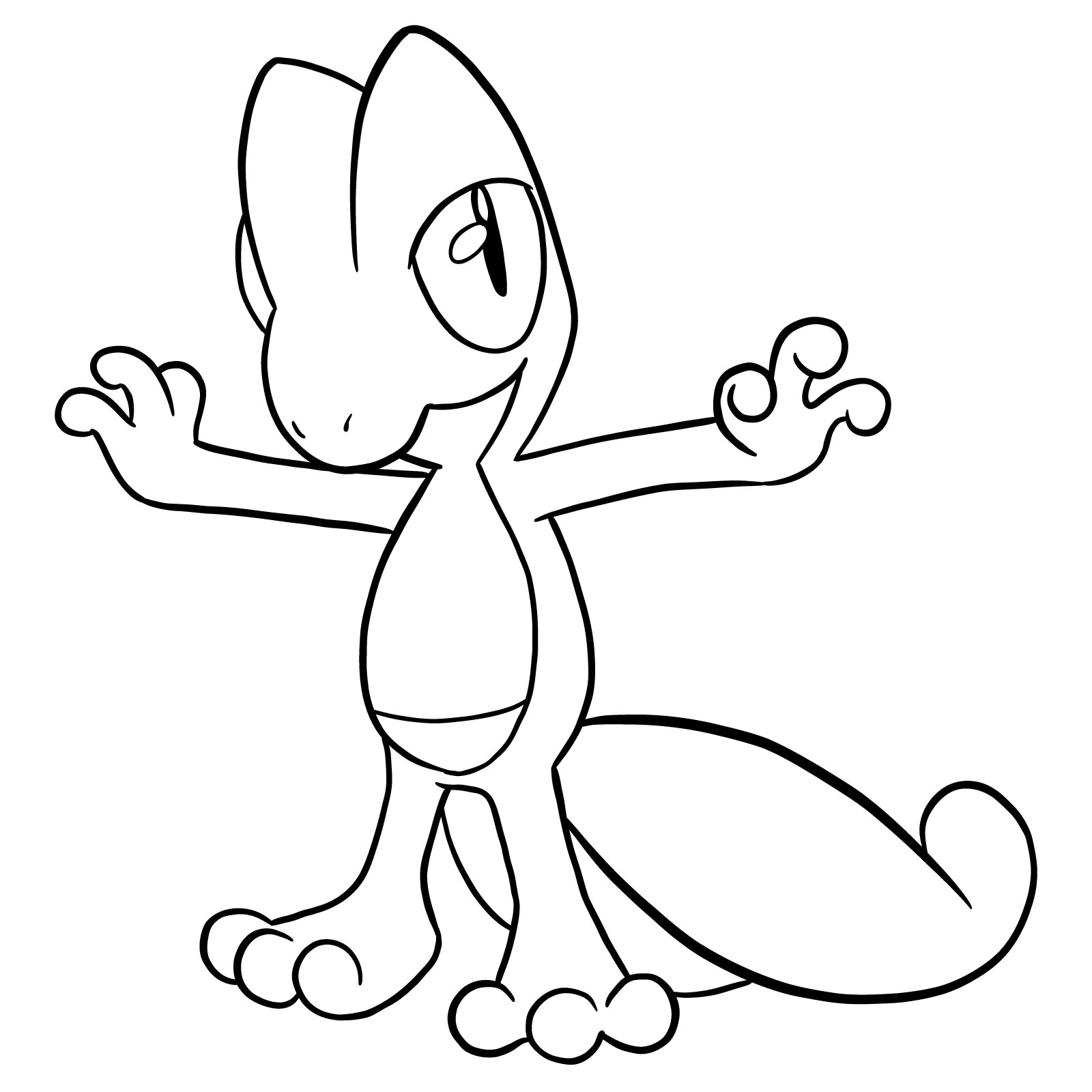How to draw Treecko Pokemon - step 23