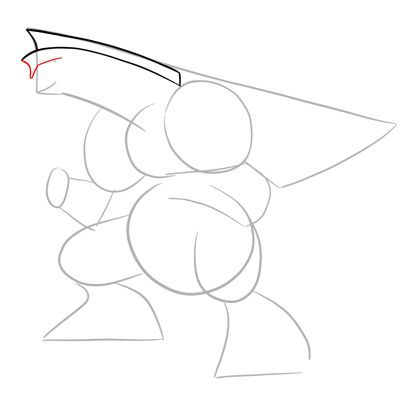 How to draw Palkia Pokemon - step 05