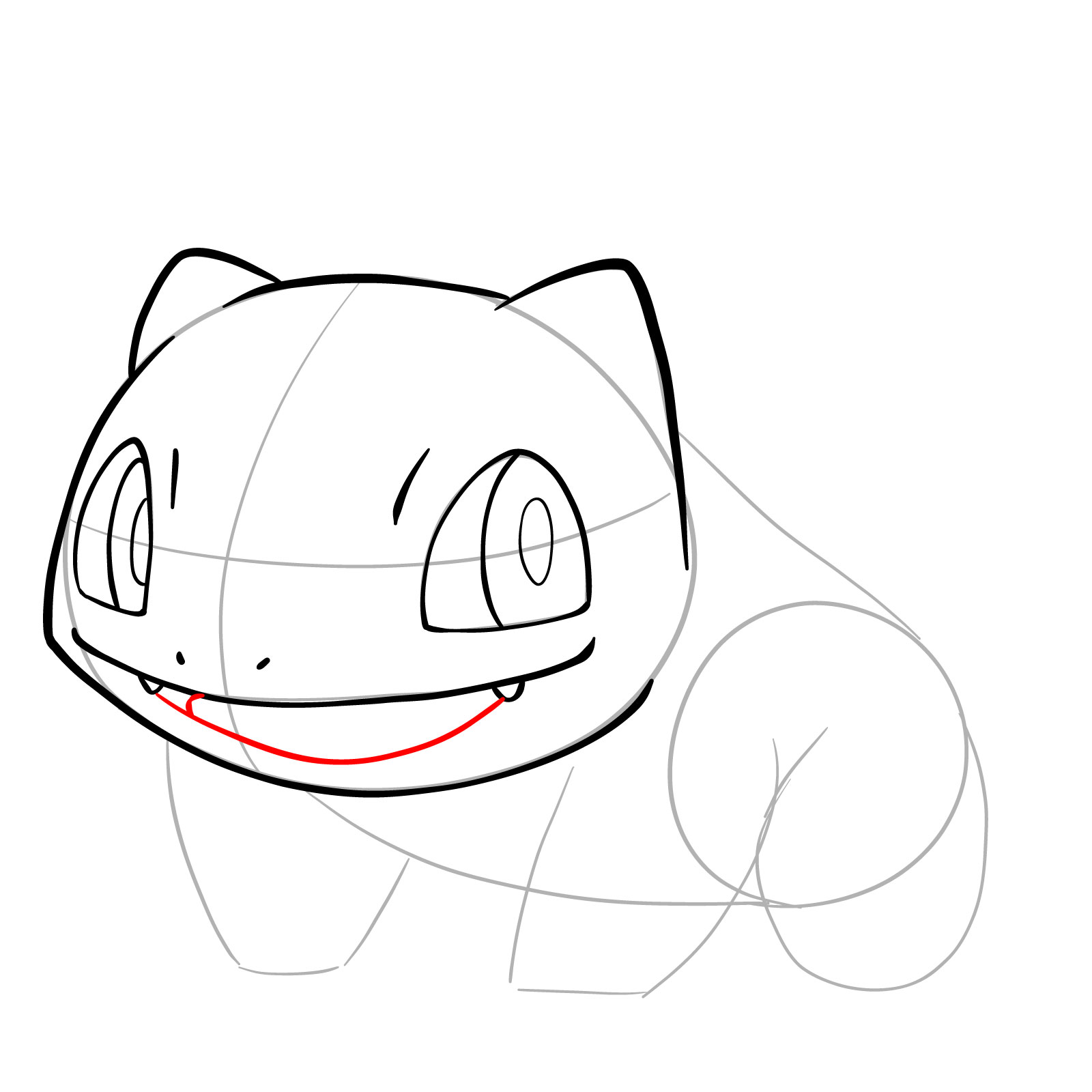 How to draw Bulbasaur - step 11