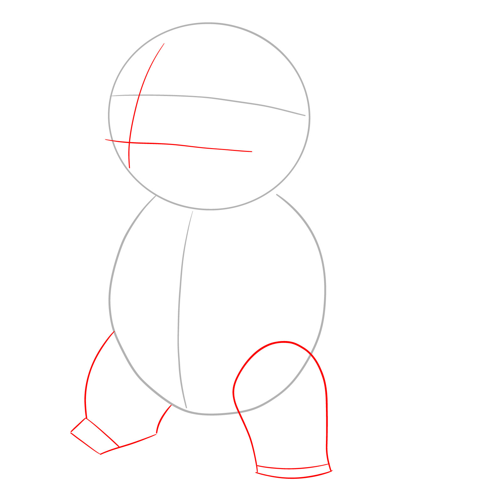 How to draw Squirtle - step 02