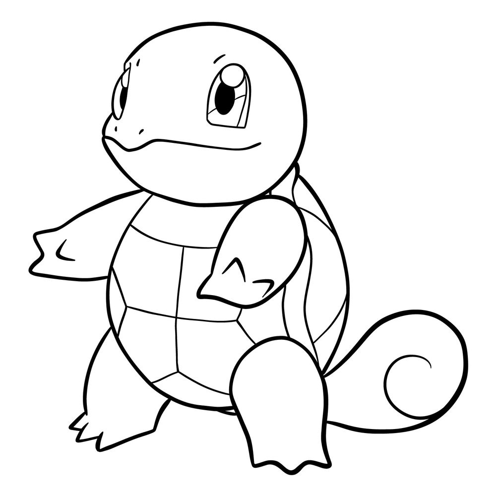 How to Draw Squirtle, Your Favourite Water-Type Pokémon