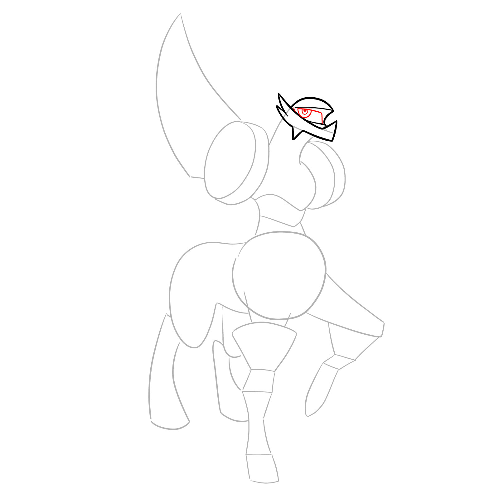 How to draw Palkia Origin Forme - step 06