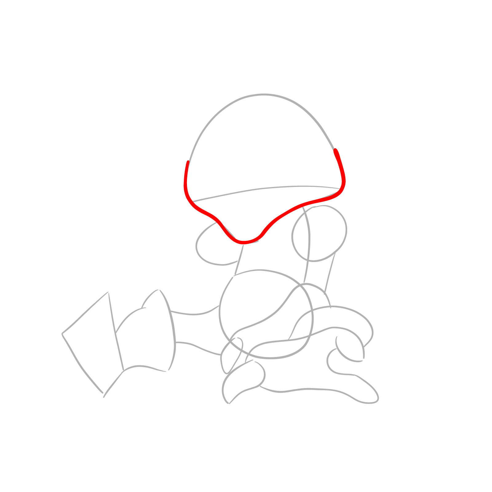 How to draw Abra Pokémon - step 04