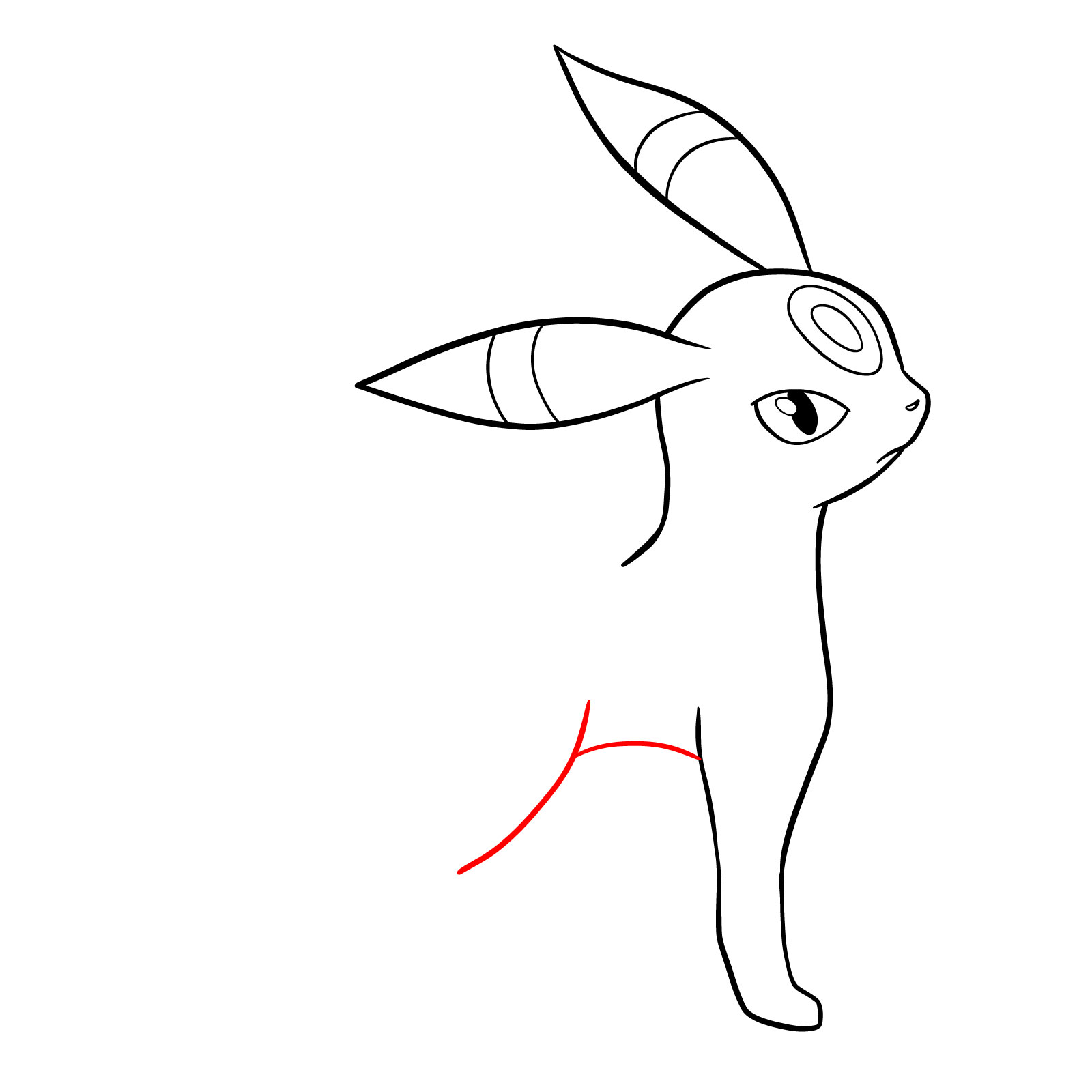 How To Draw Umbreon From Pokemon Complete Guide 9638