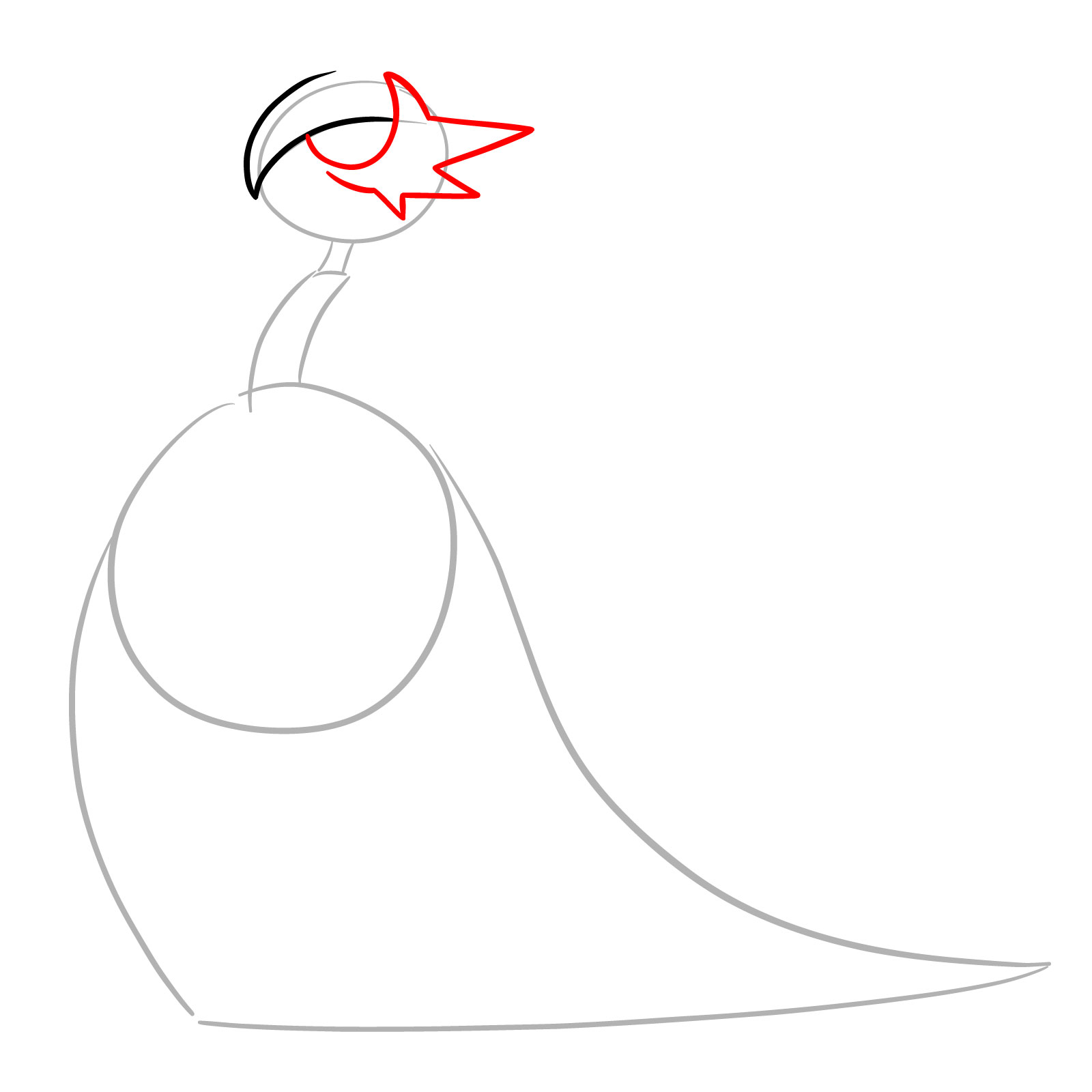 How to draw Mega Gardevoir - step 03