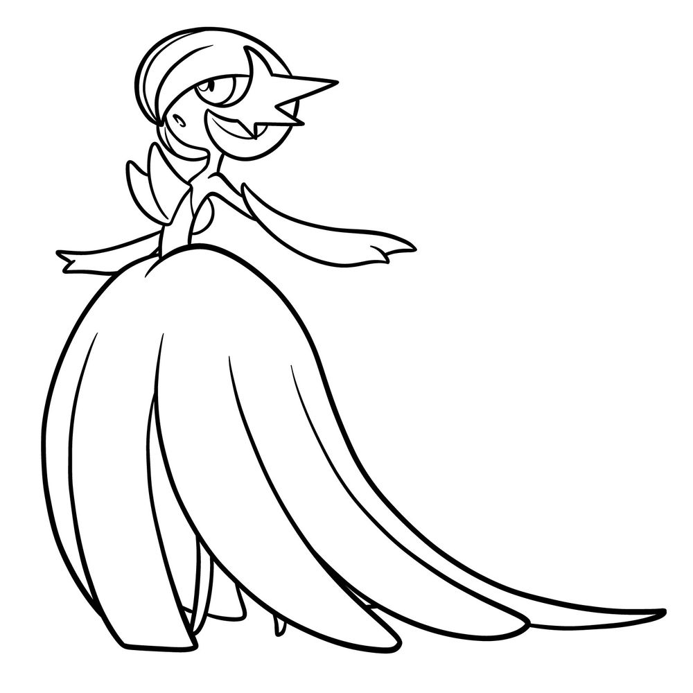 How to Draw Mega Gardevoir: A Pokemon Drawing Tutorial