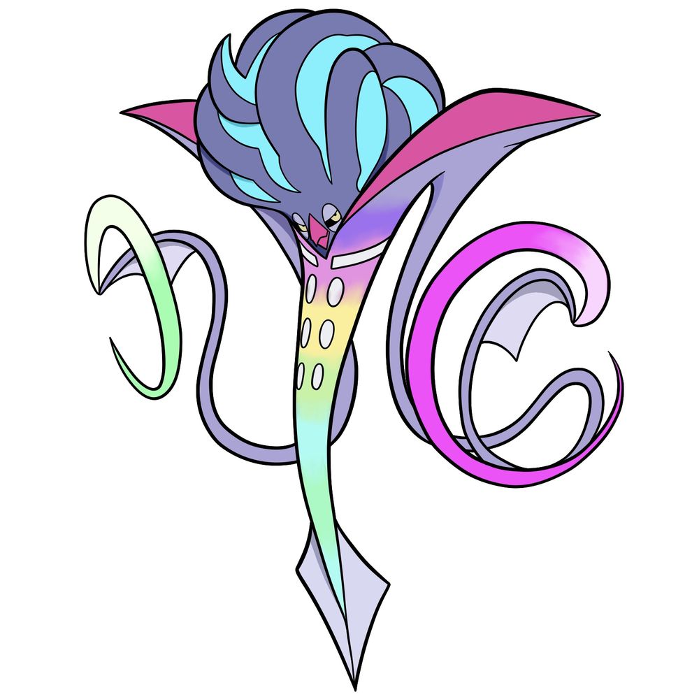 How to Draw Mega Malamar, the Hypnotic Pokemon – 19 Steps