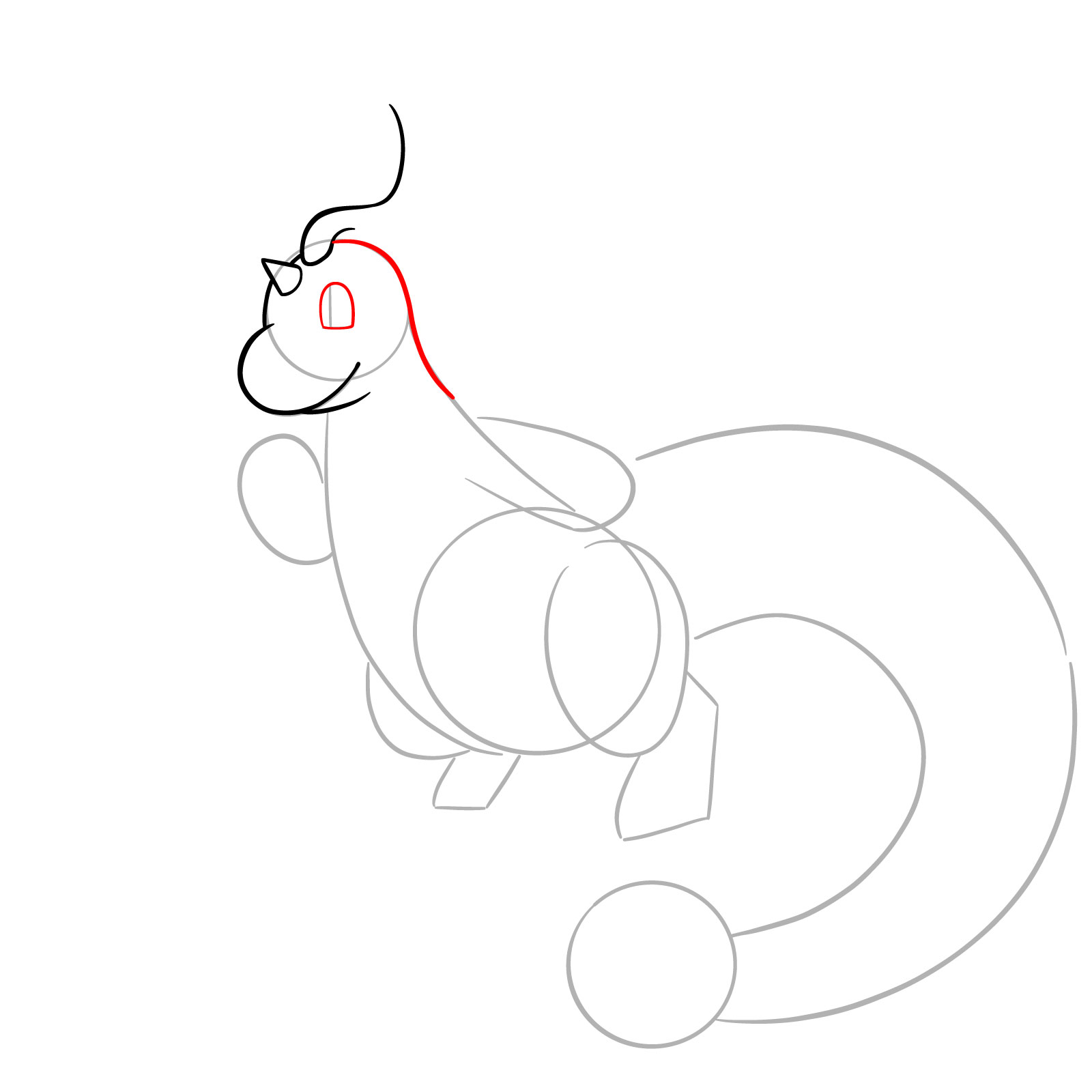 How to Draw Mega Dragonite - step 05