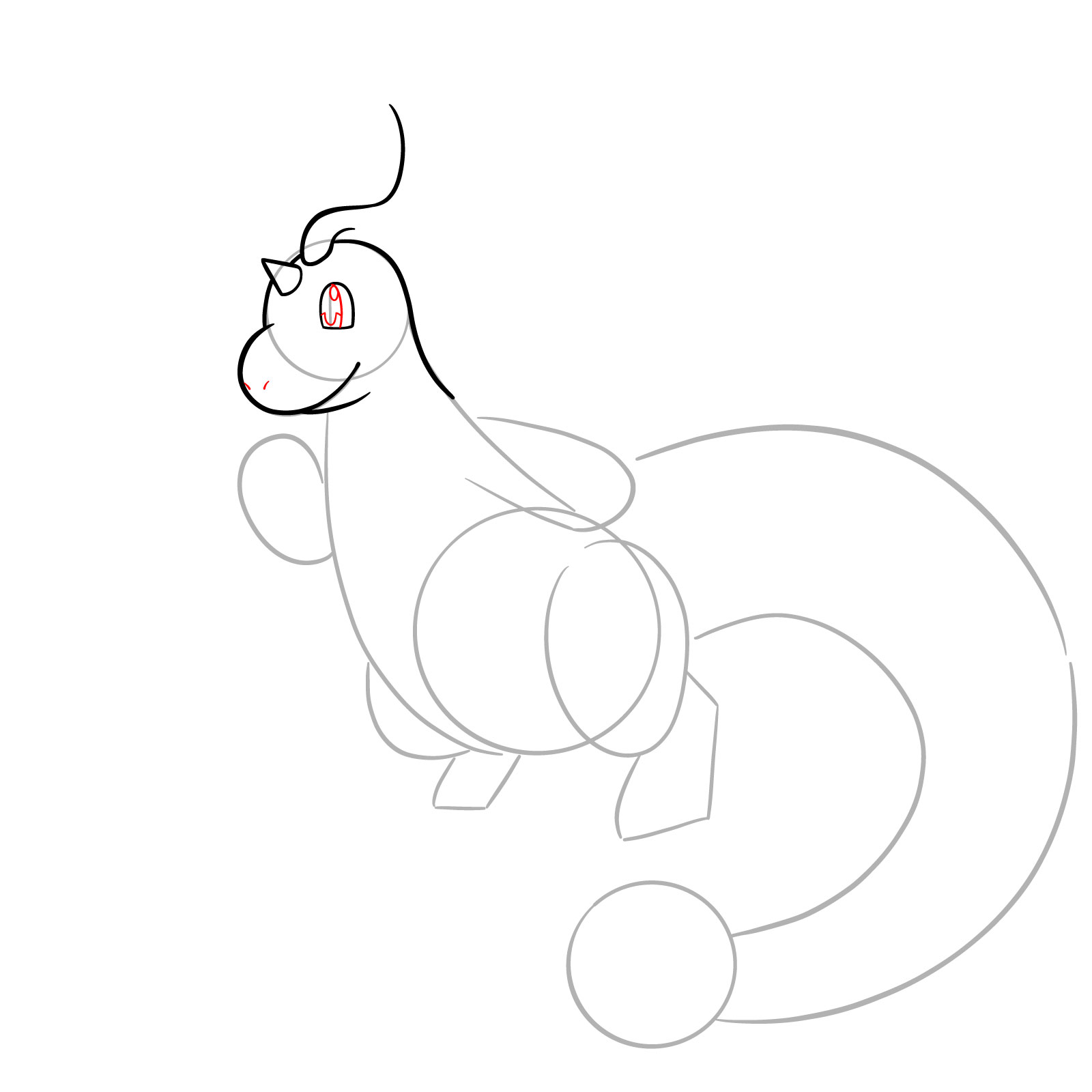 How to Draw Mega Dragonite - step 06