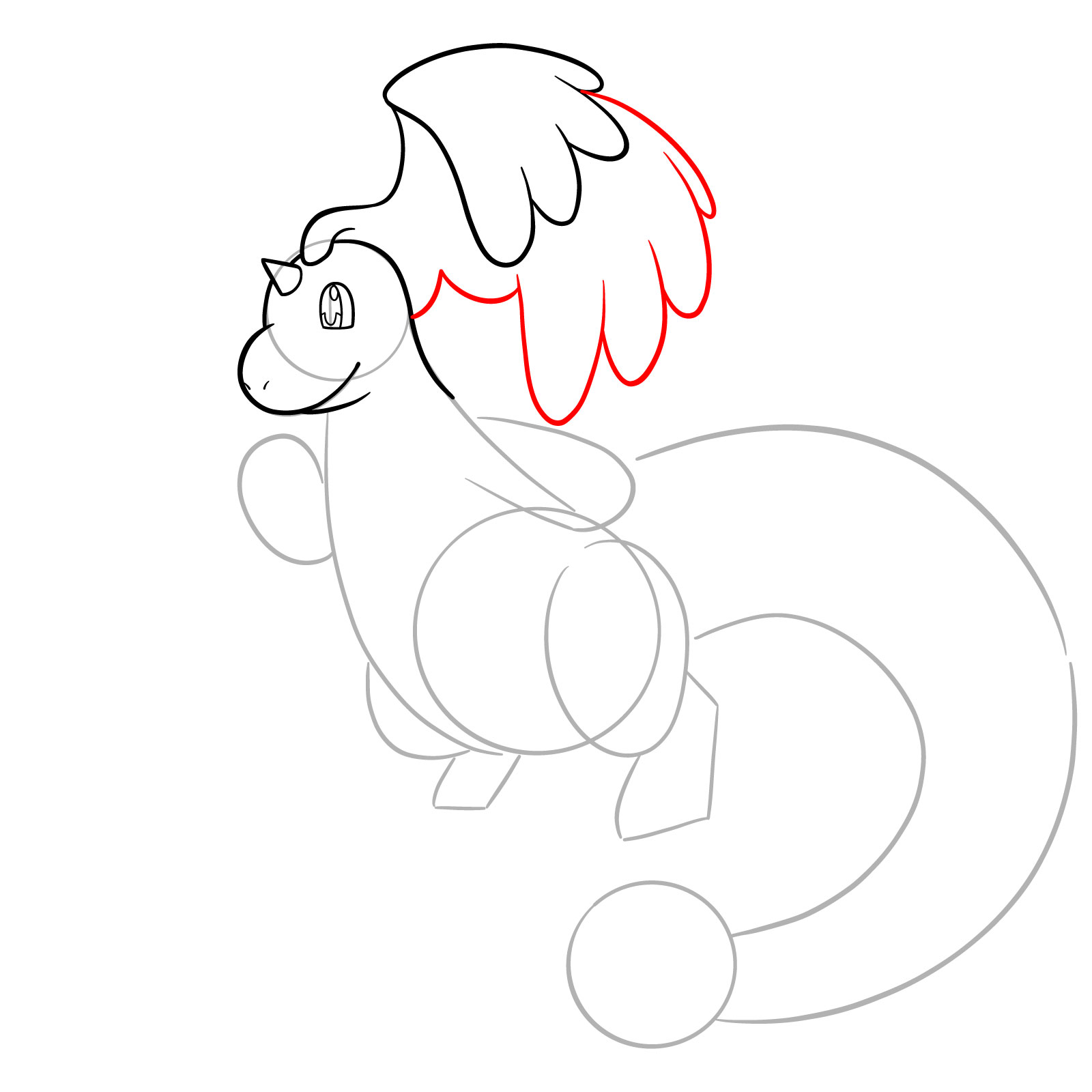 How to Draw Mega Dragonite - step 08