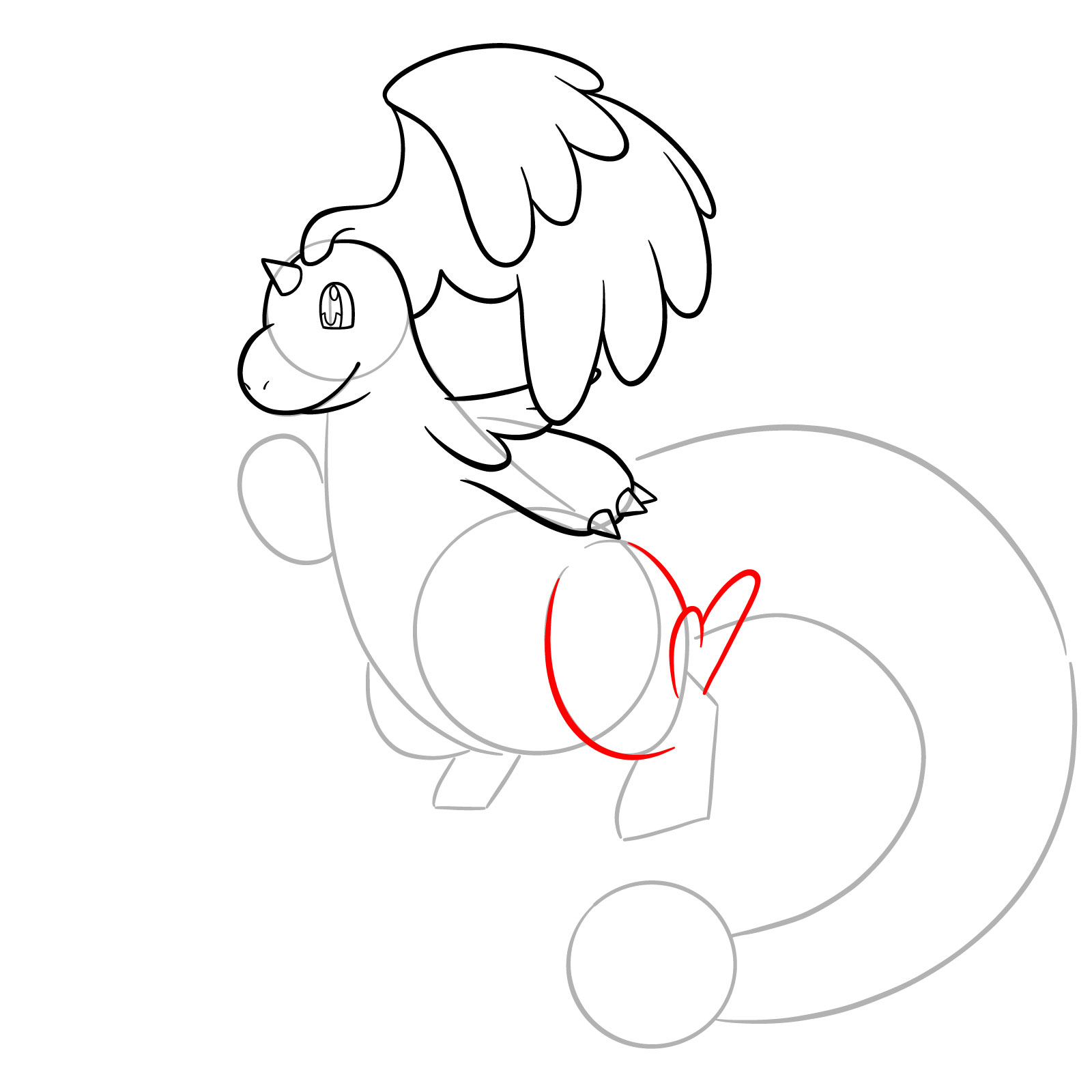 How to Draw Mega Dragonite - step 11
