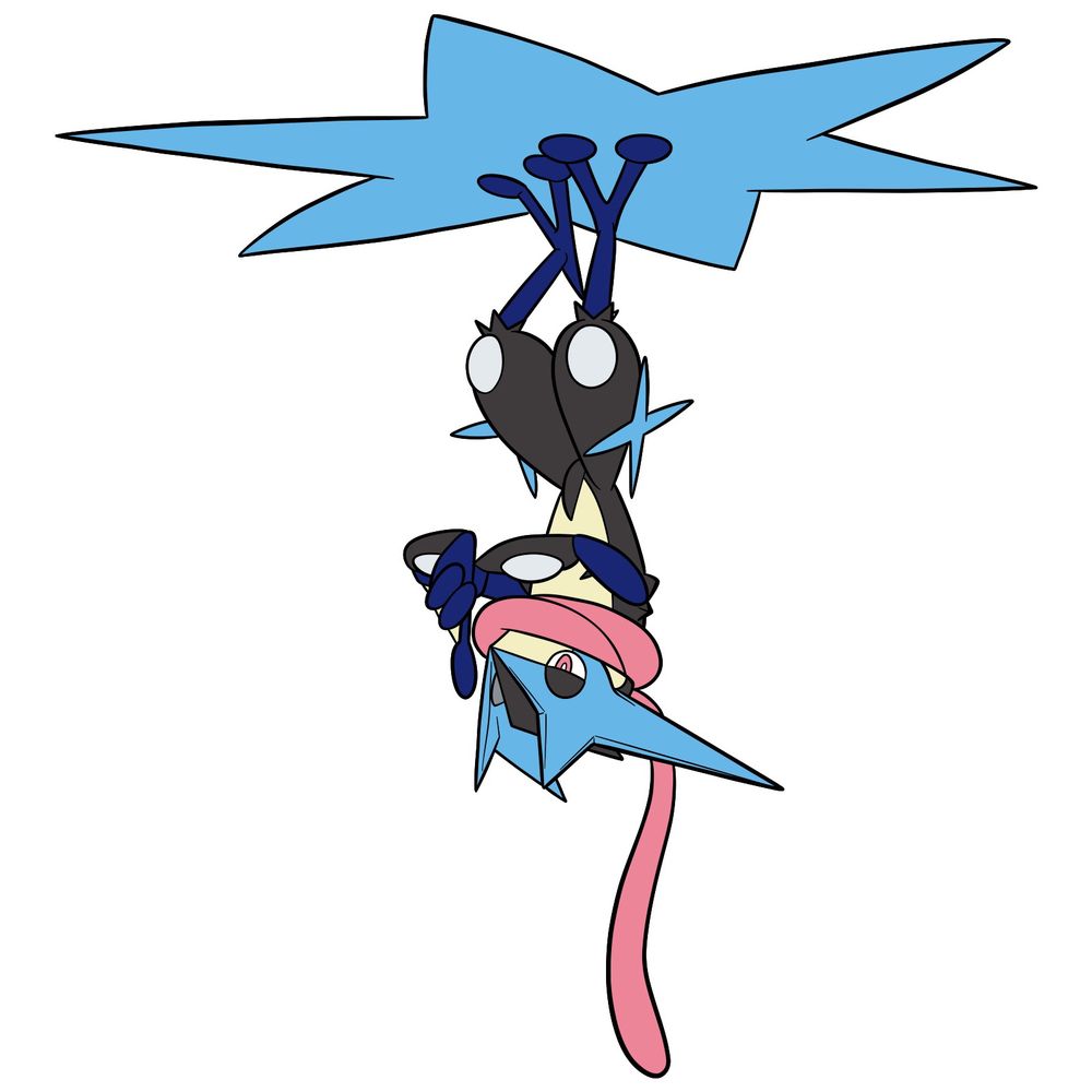 How to Draw Mega Greninja from Pokémon Legends Z-A