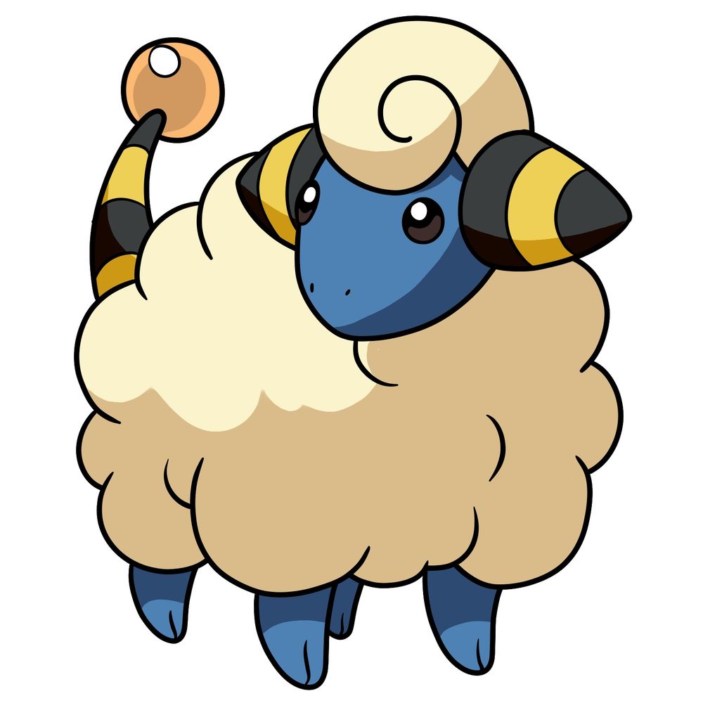 How to Draw Mareep from Pokémon with Its Wooly Shape