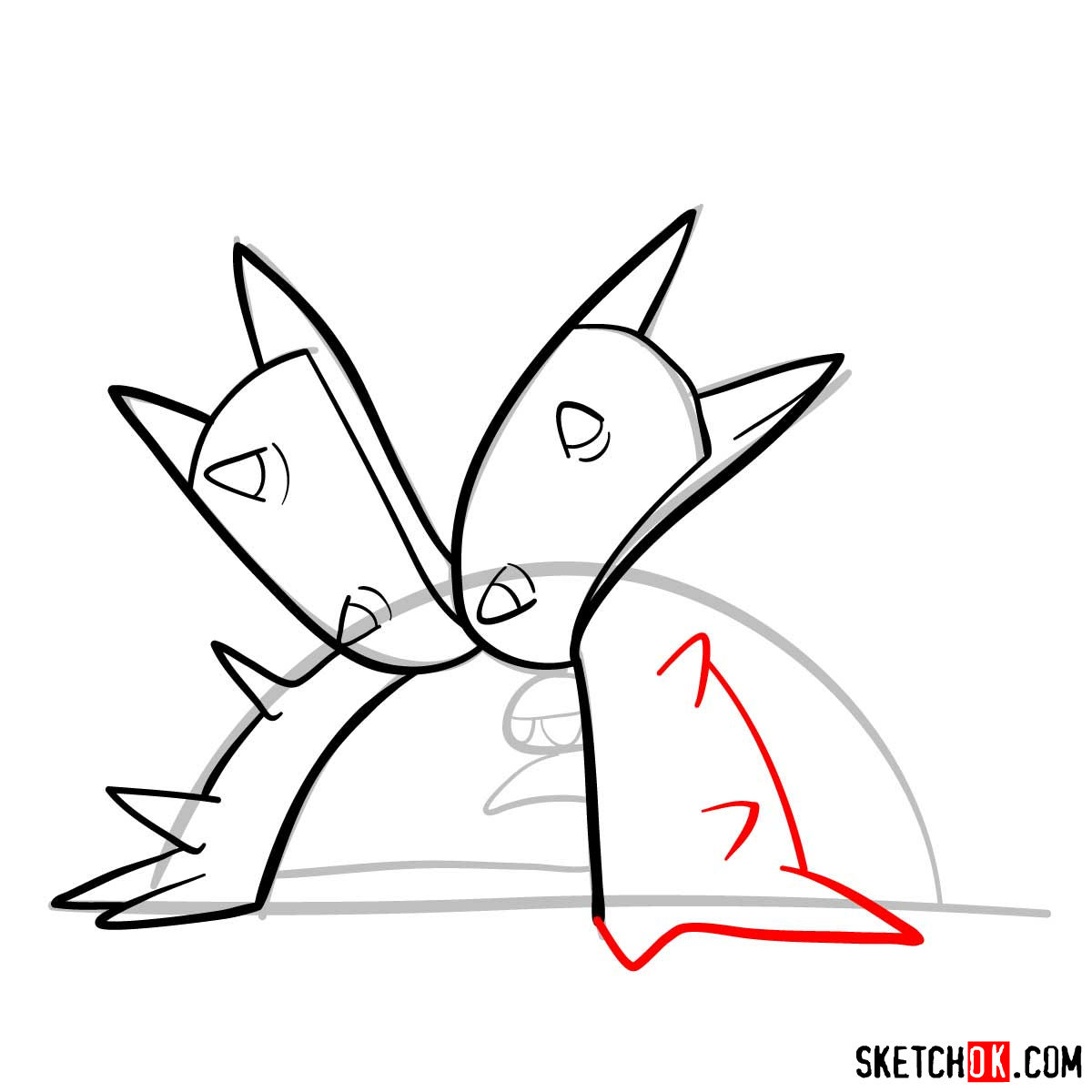 How to draw Toxapex | Pokemon - step 06
