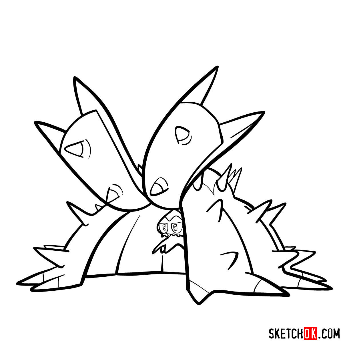 How to draw Toxapex | Pokemon - step 13