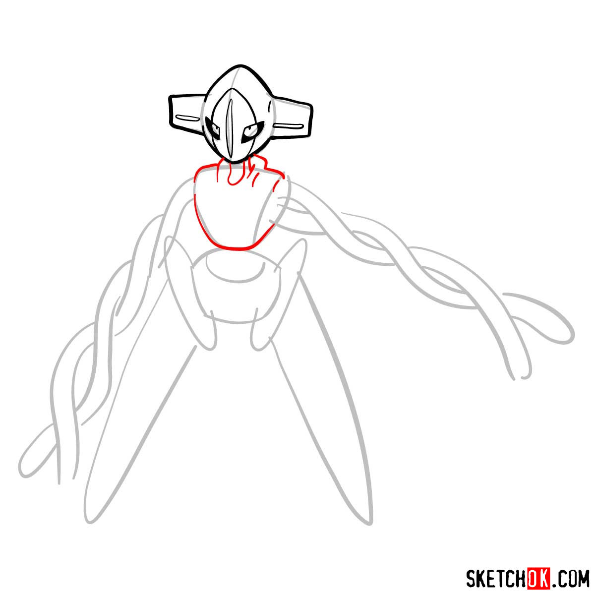 deoxys coloring page