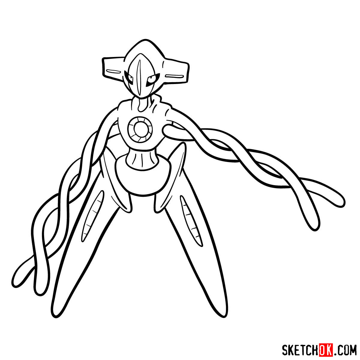 How to draw Deoxys | Pokemon - step 11