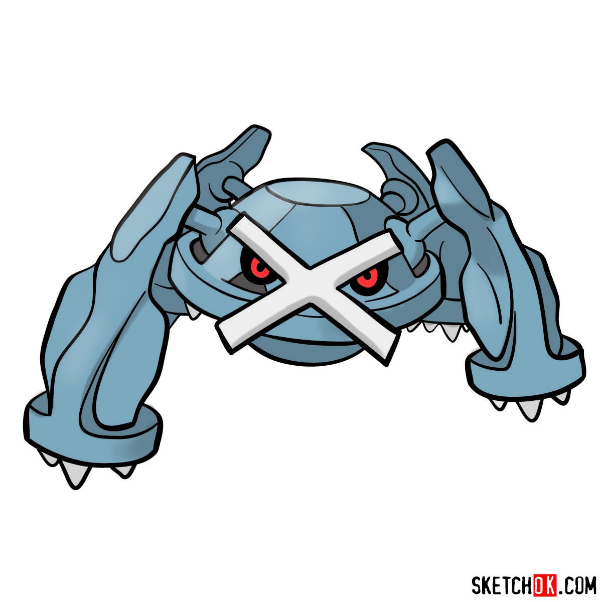 How to draw Metagross | Pokemon