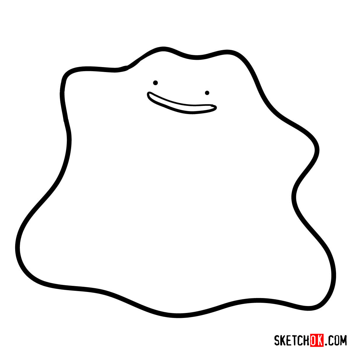 How to draw Ditto | Pokemon - step 04