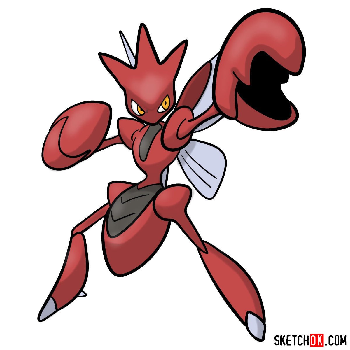 How to draw Scizor Pokemon