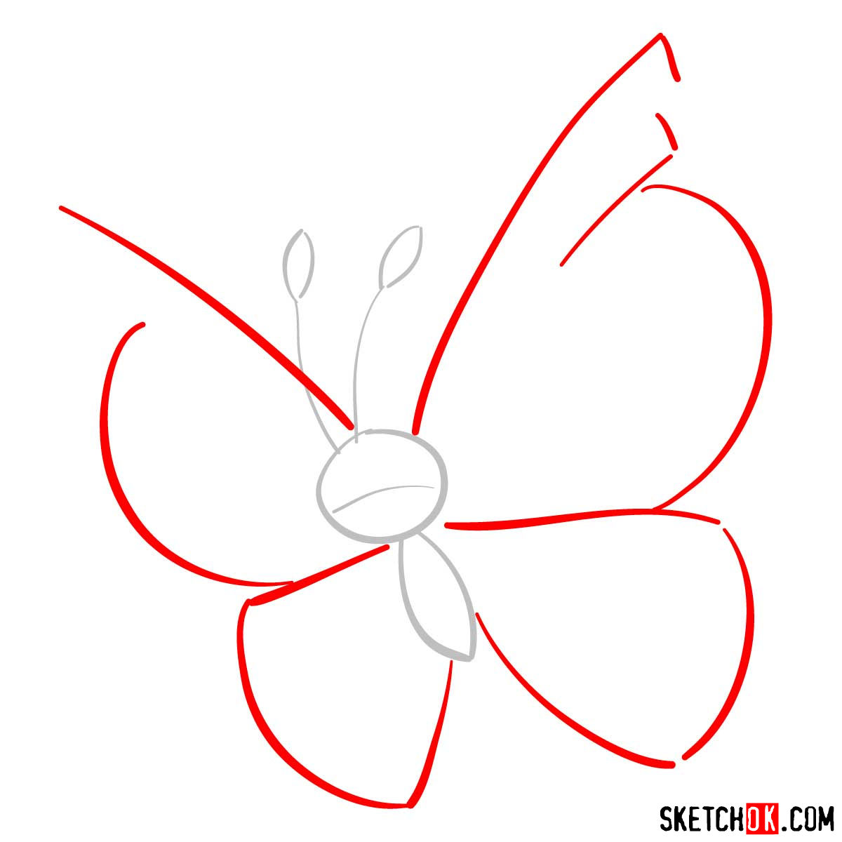 How to draw Vivillon Pokemon - step 02