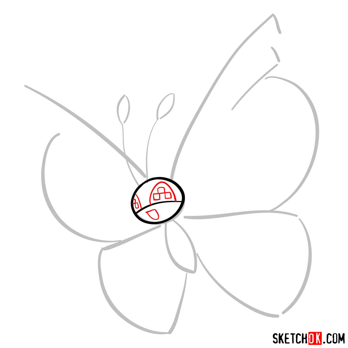 How to draw Vivillon Pokemon - step 04