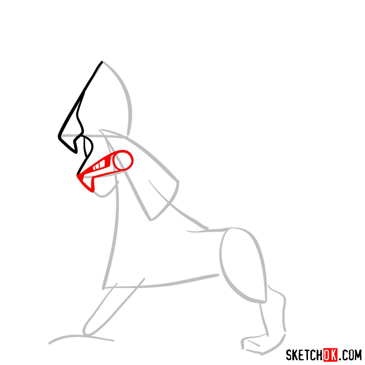 How to draw Silvally Pokemon - step 04