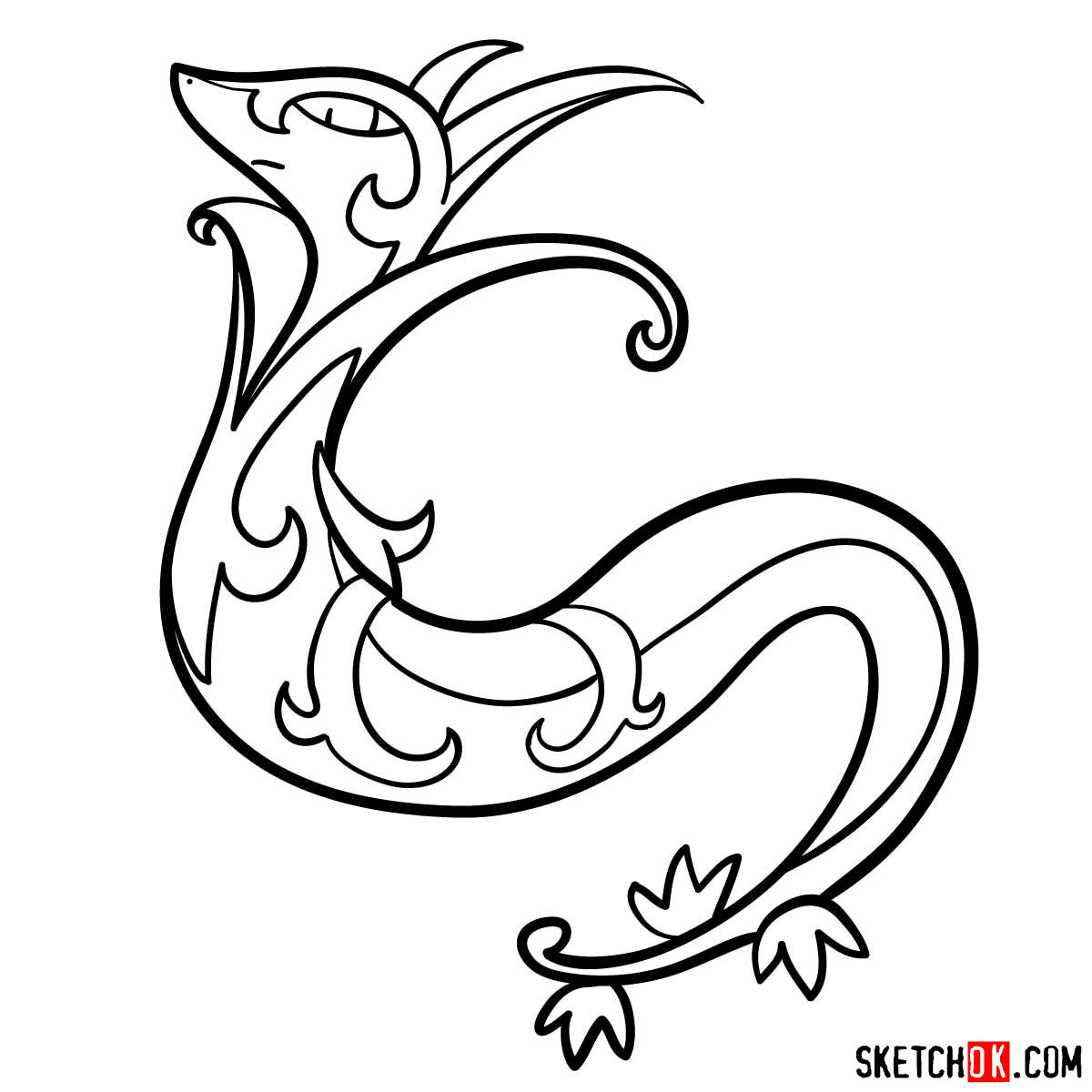 serperior coloring page high quality pokemon