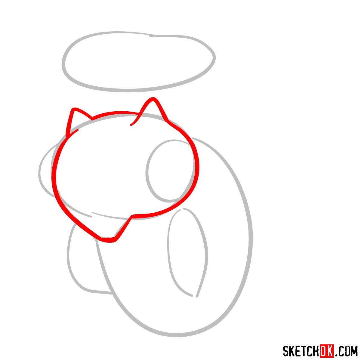 How to draw Shedinja Pokemon - step 03