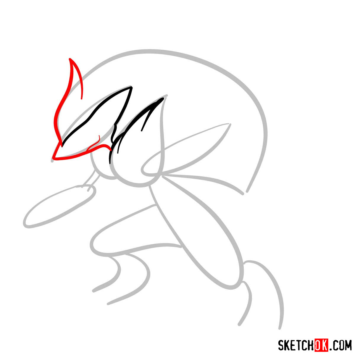 How to draw Zoroark Pokemon - step 04