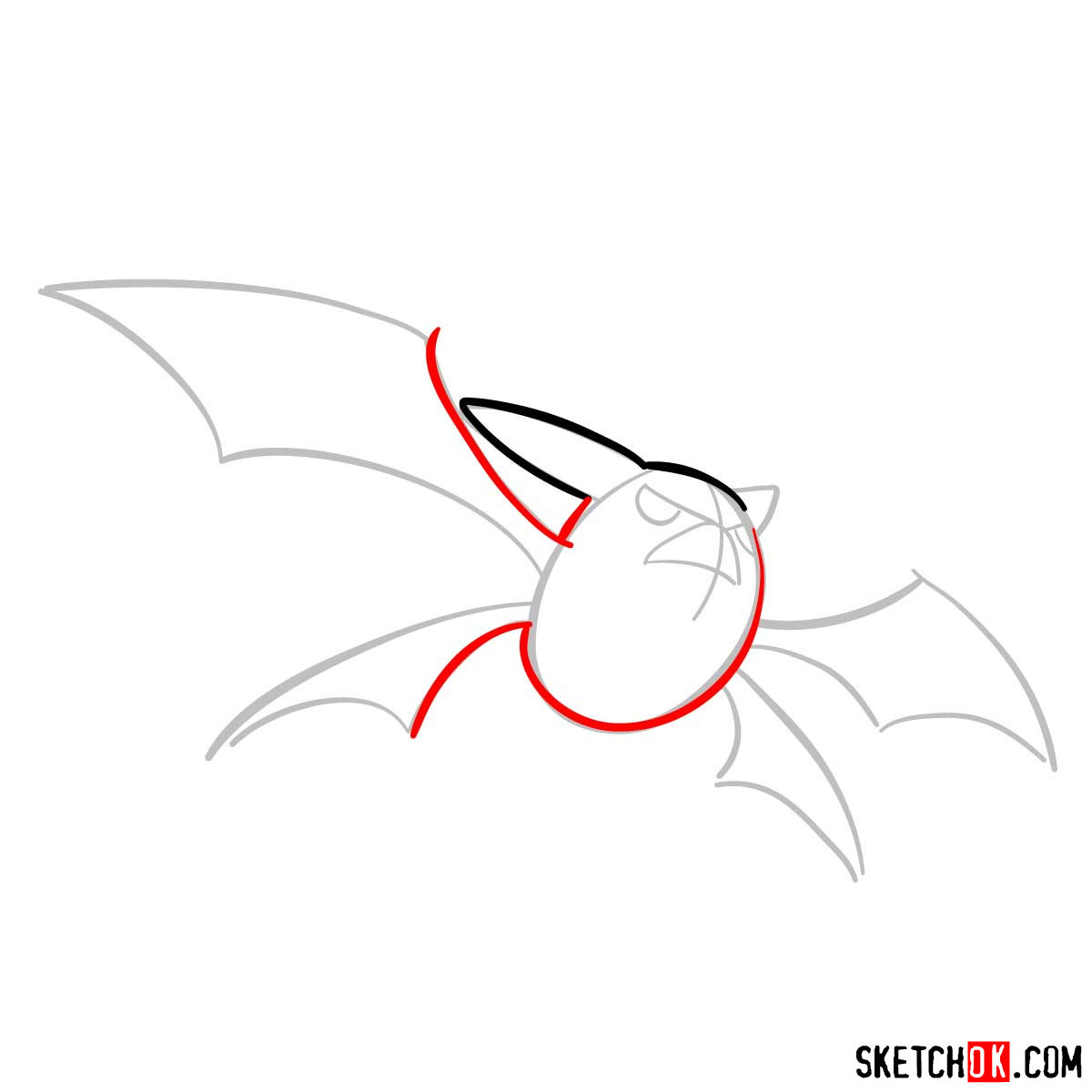 How to draw Crobat Pokemon - step 04