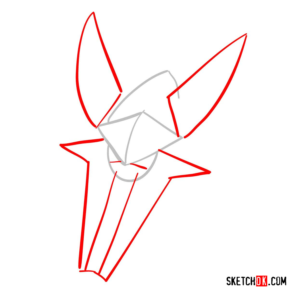 How to draw Vikavolt Pokemon - step 02