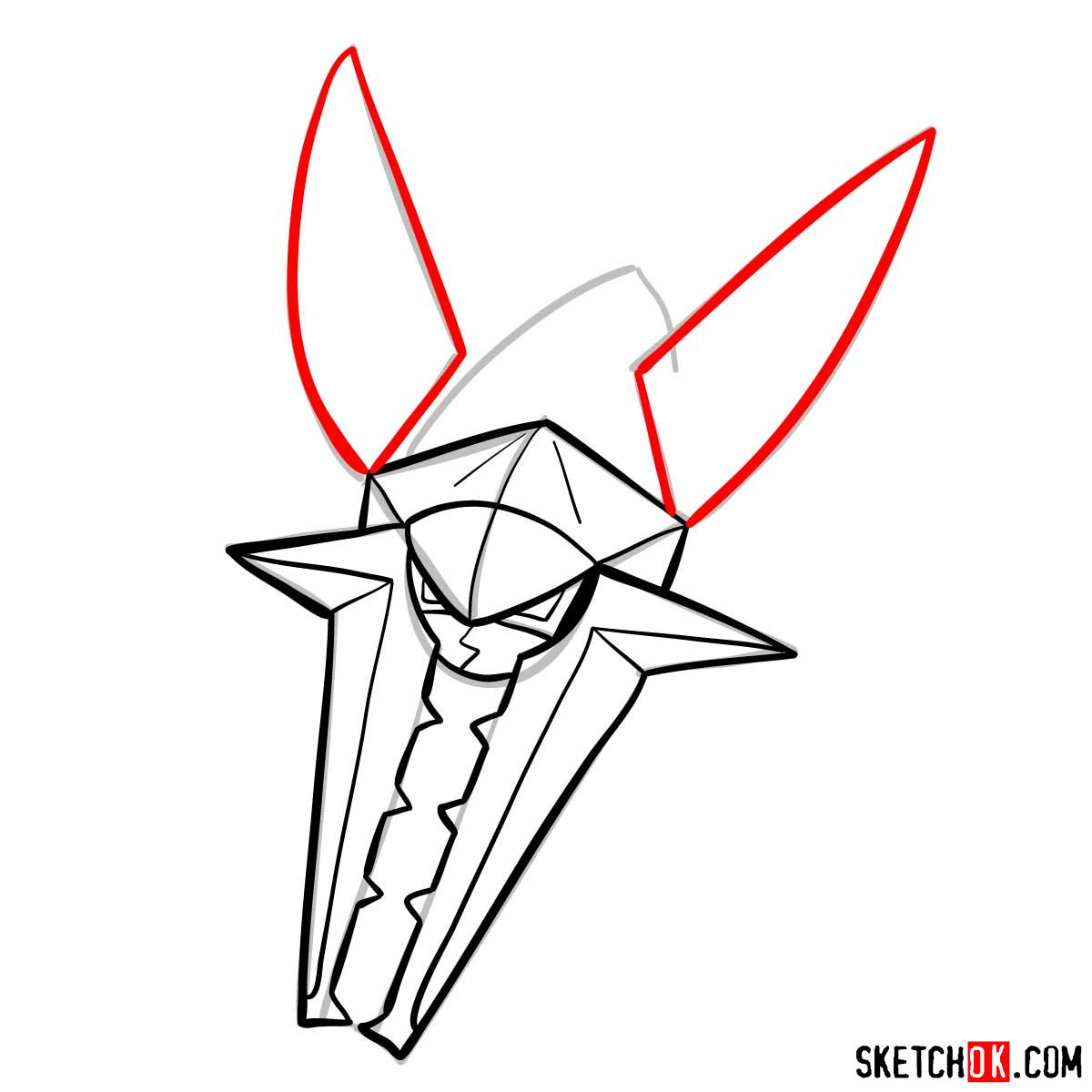 How to draw Vikavolt Pokemon - step 08