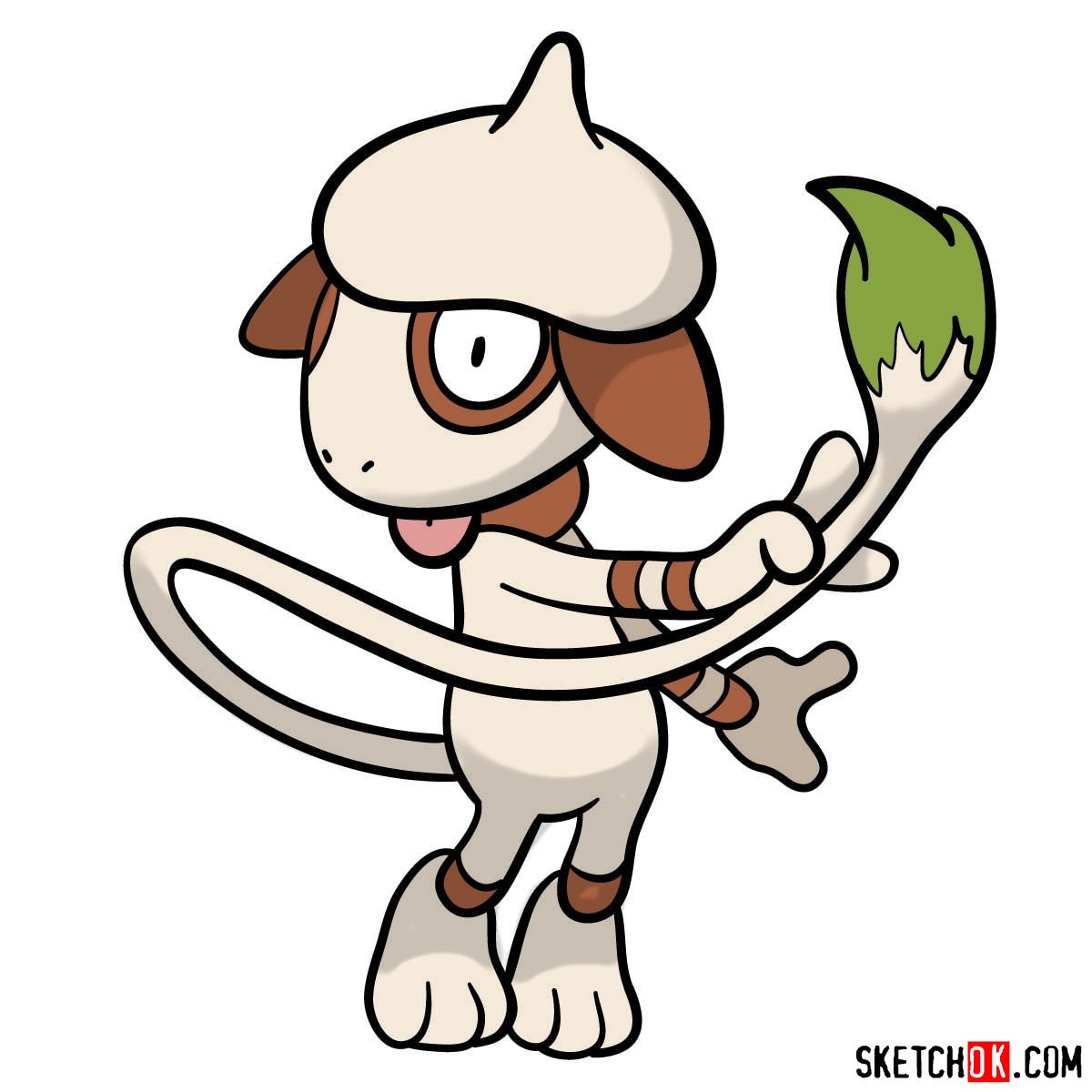 How to draw Smeargle Pokemon