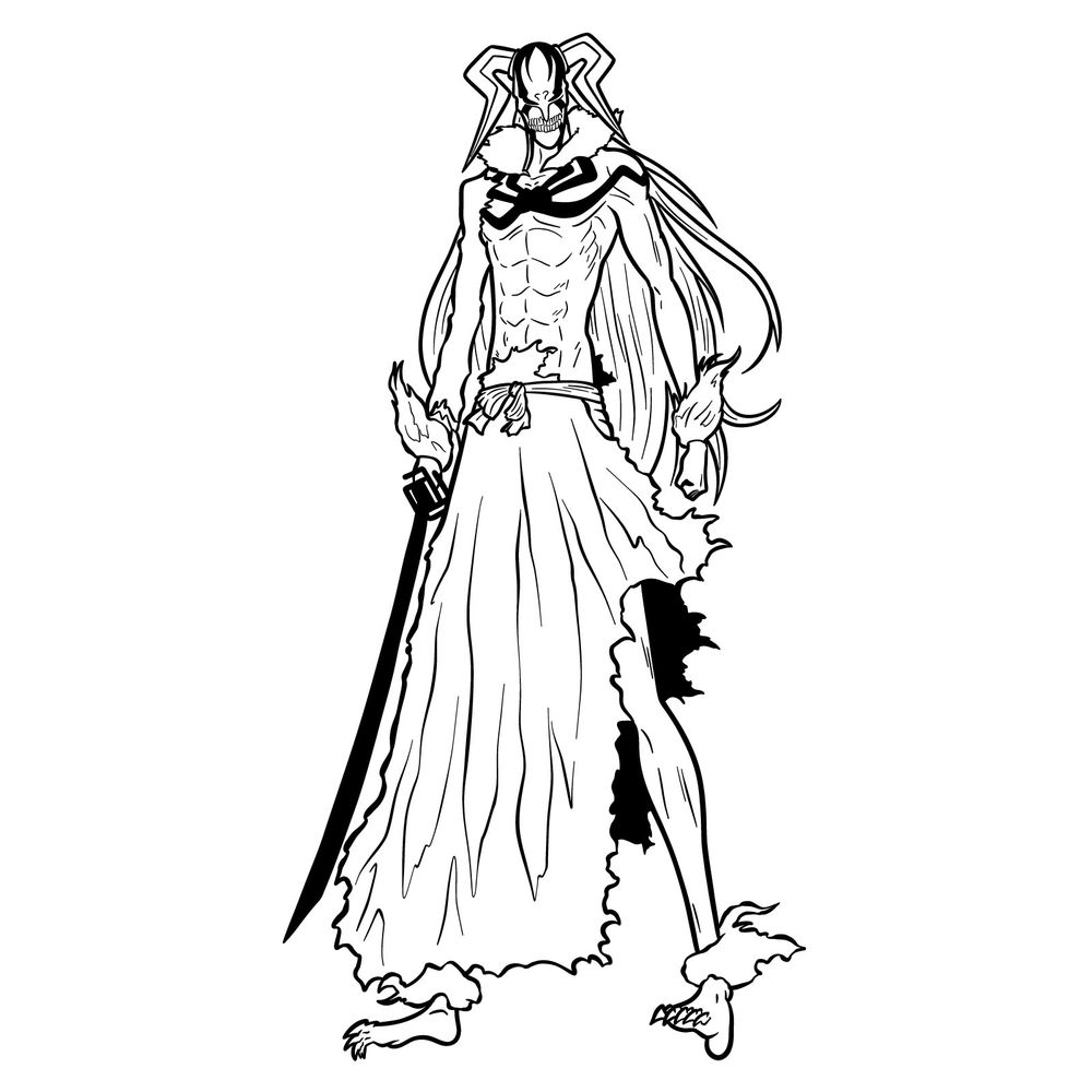 How to Draw Ichigo’s Vasto Lorde Form