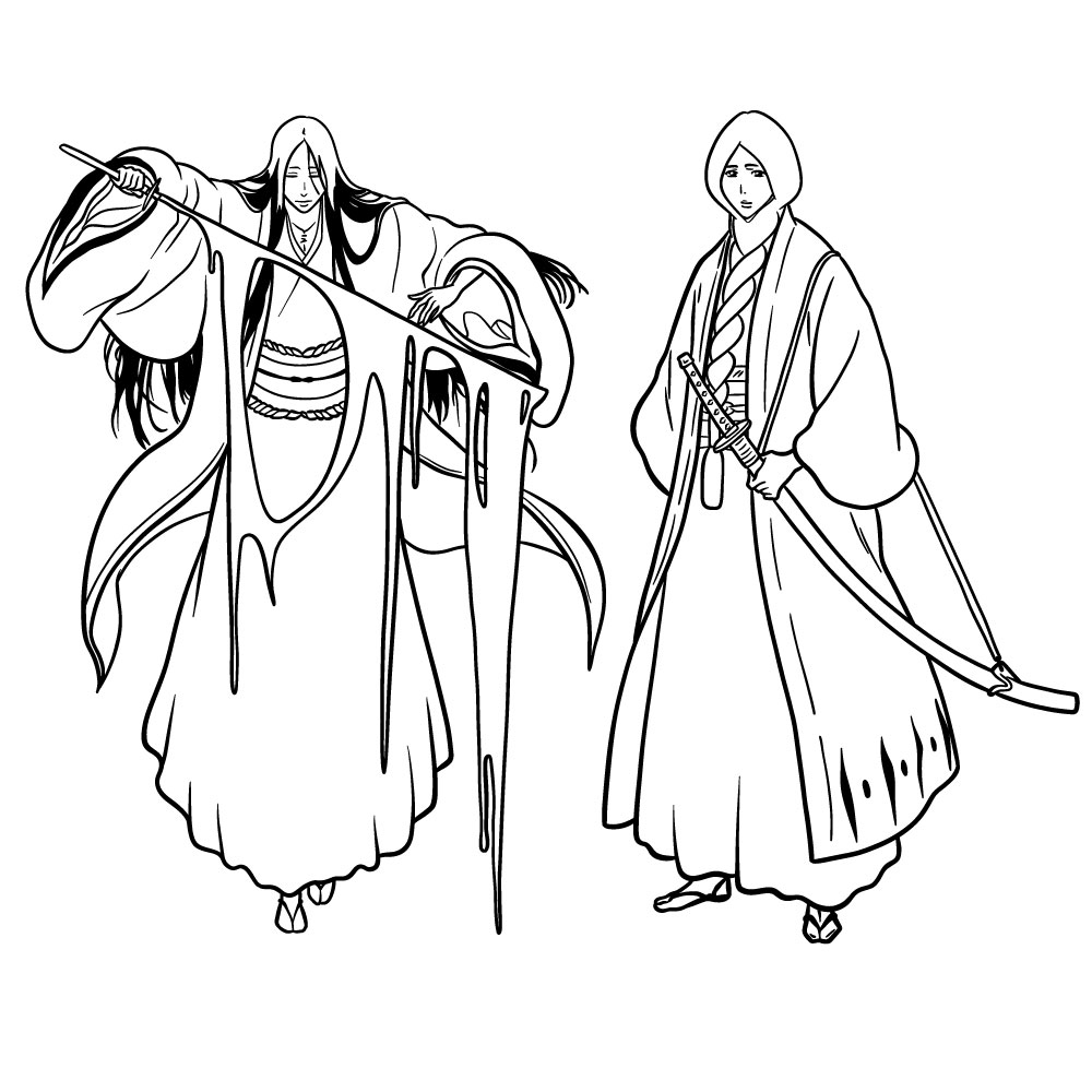 How to Draw Retsu Unohana in Different Poses