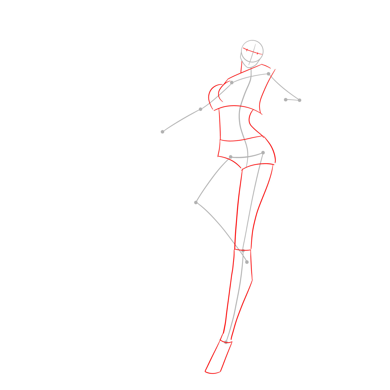 How to Draw Nelliel from Bleach - step 02