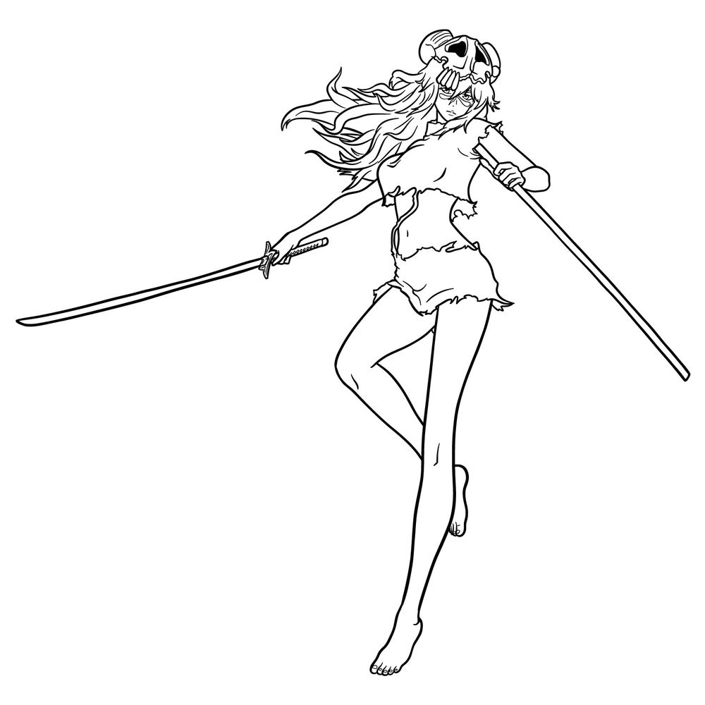 How to Draw Nelliel: Former Tres Espada from Bleach
