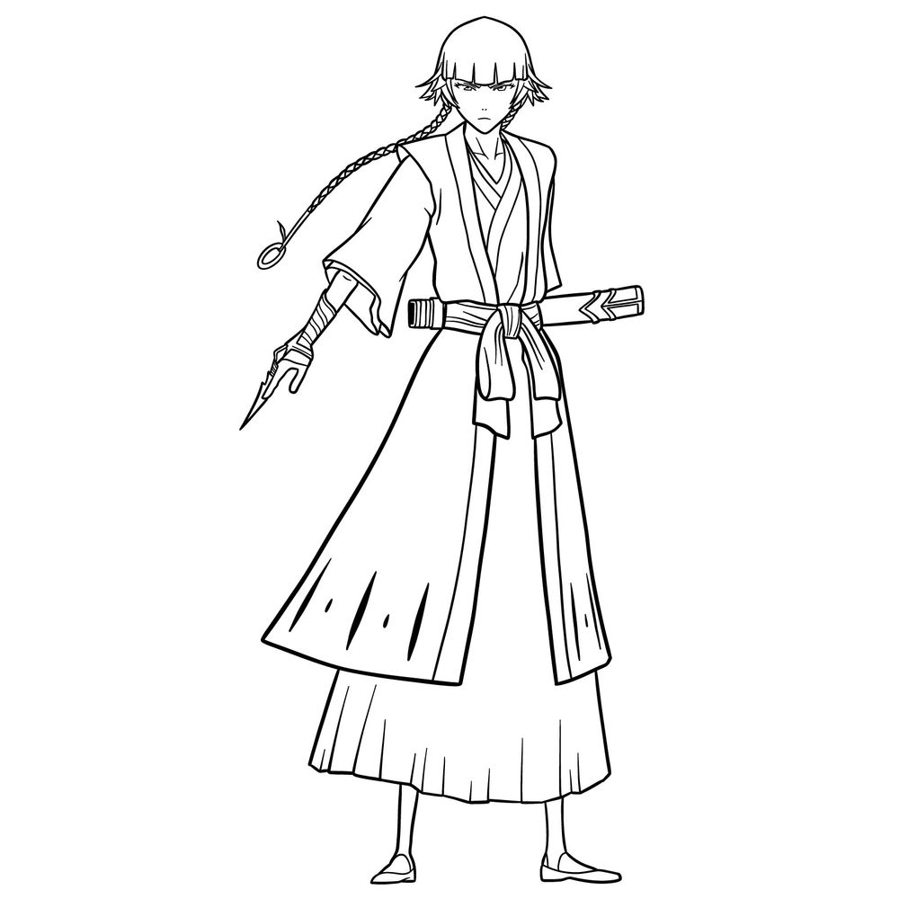 How to Draw Soi Fon in Her Classic Look Before Bleach TYBW