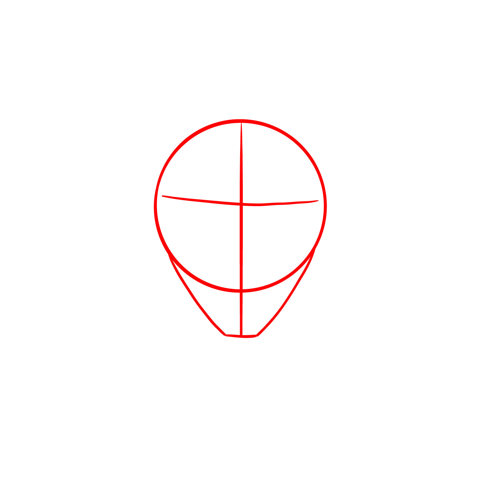 How to Draw Aizen’s Face from Bleach: TYBW - step 01