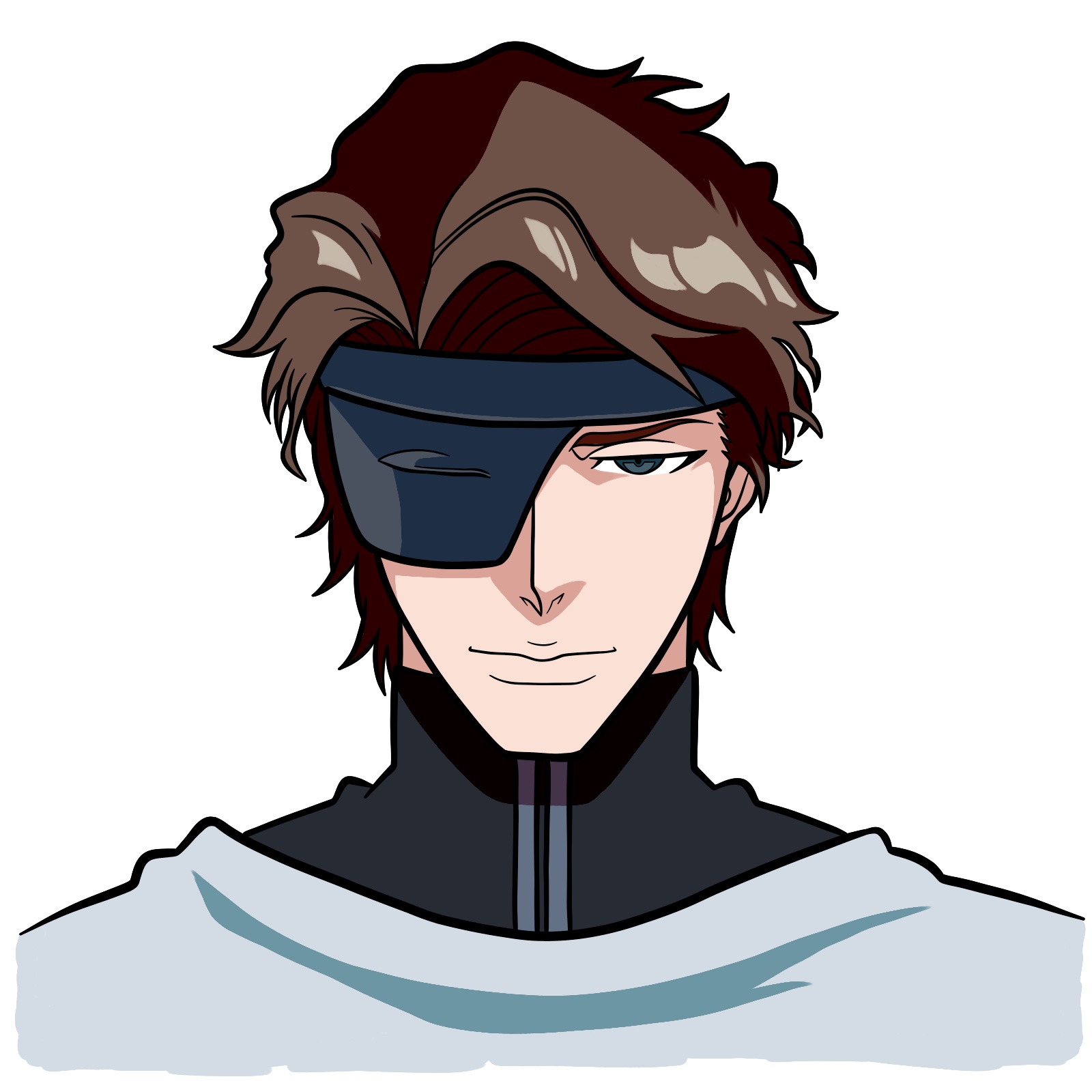 How to Draw Aizen’s Face from Bleach: TYBW - final step