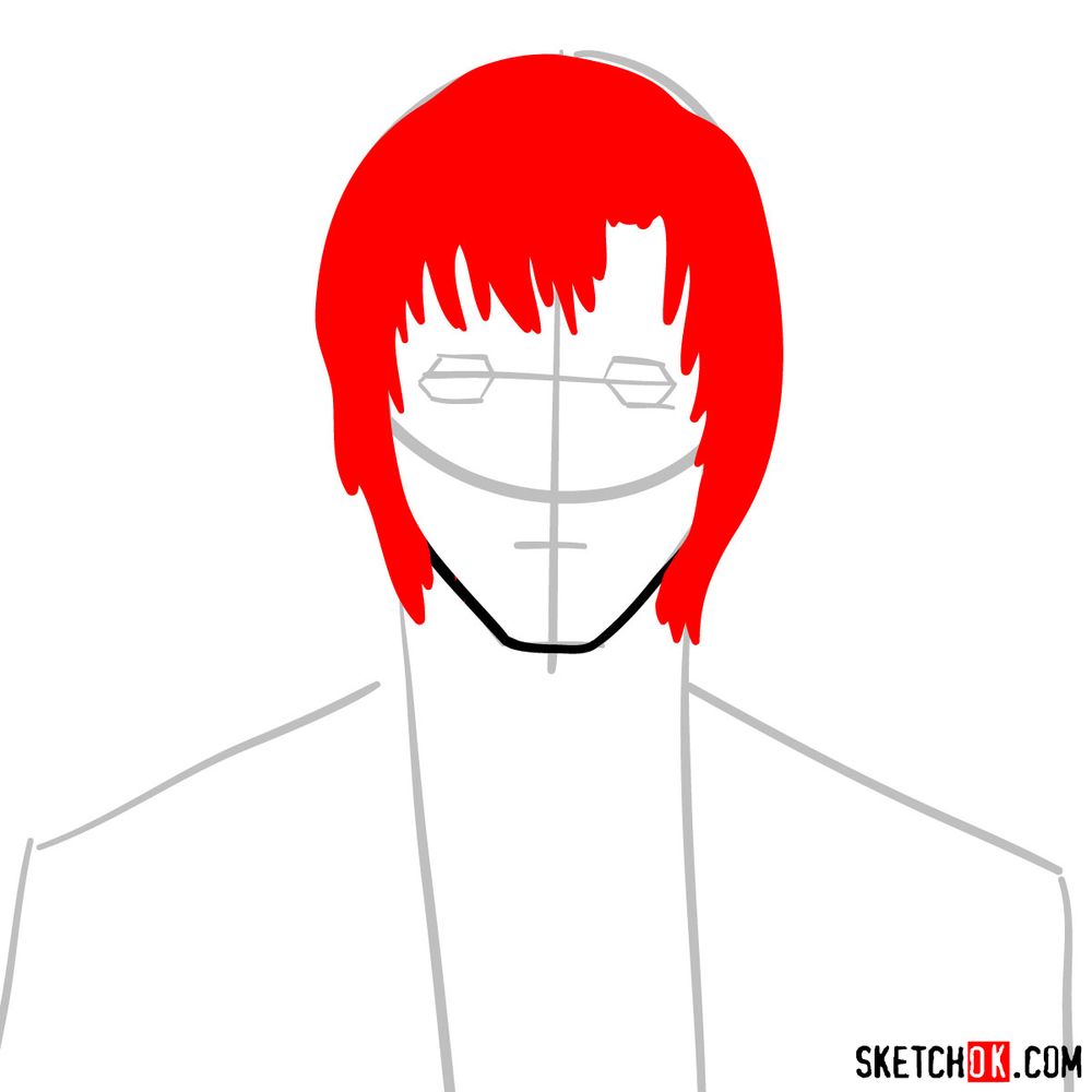 How to draw Touta Matsuda | Death Note - step 04