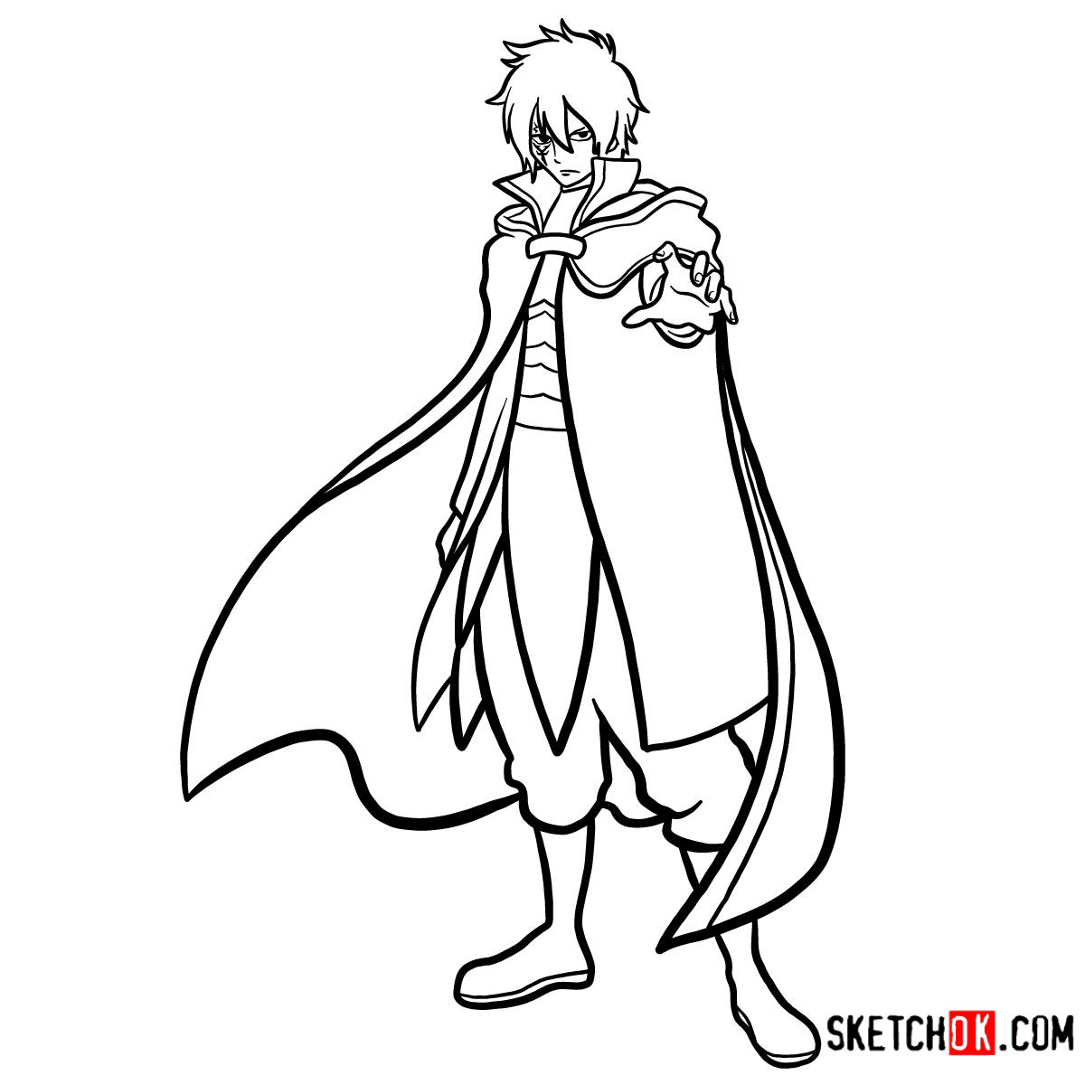 How to draw Jellal Fernandes full growth