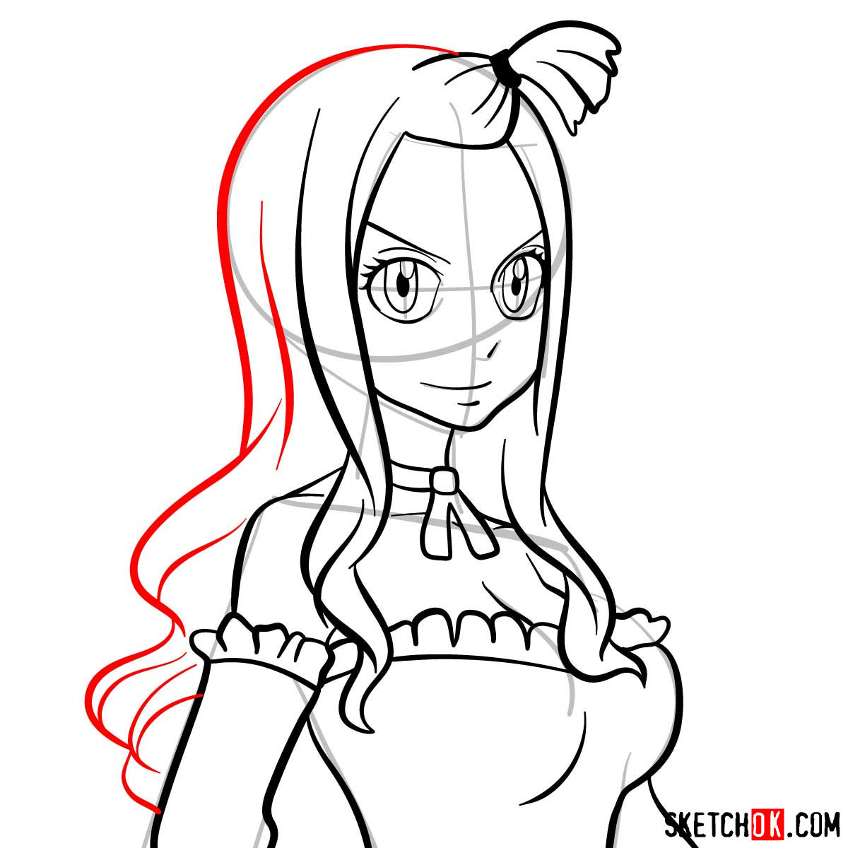 fairy tail erza drawing face